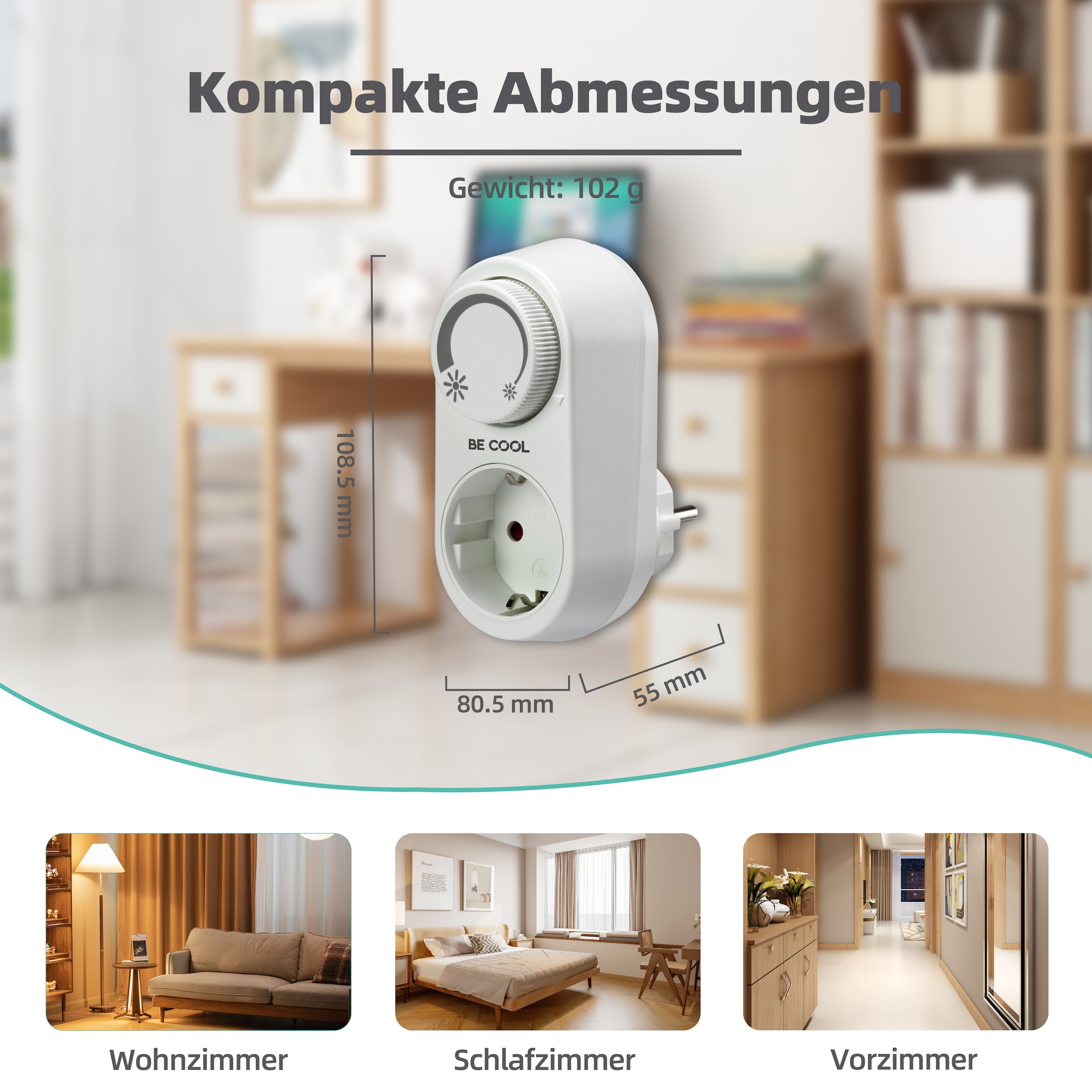 be cool Stromadapter »Dimm-Adapter (Zwischenstecker)«