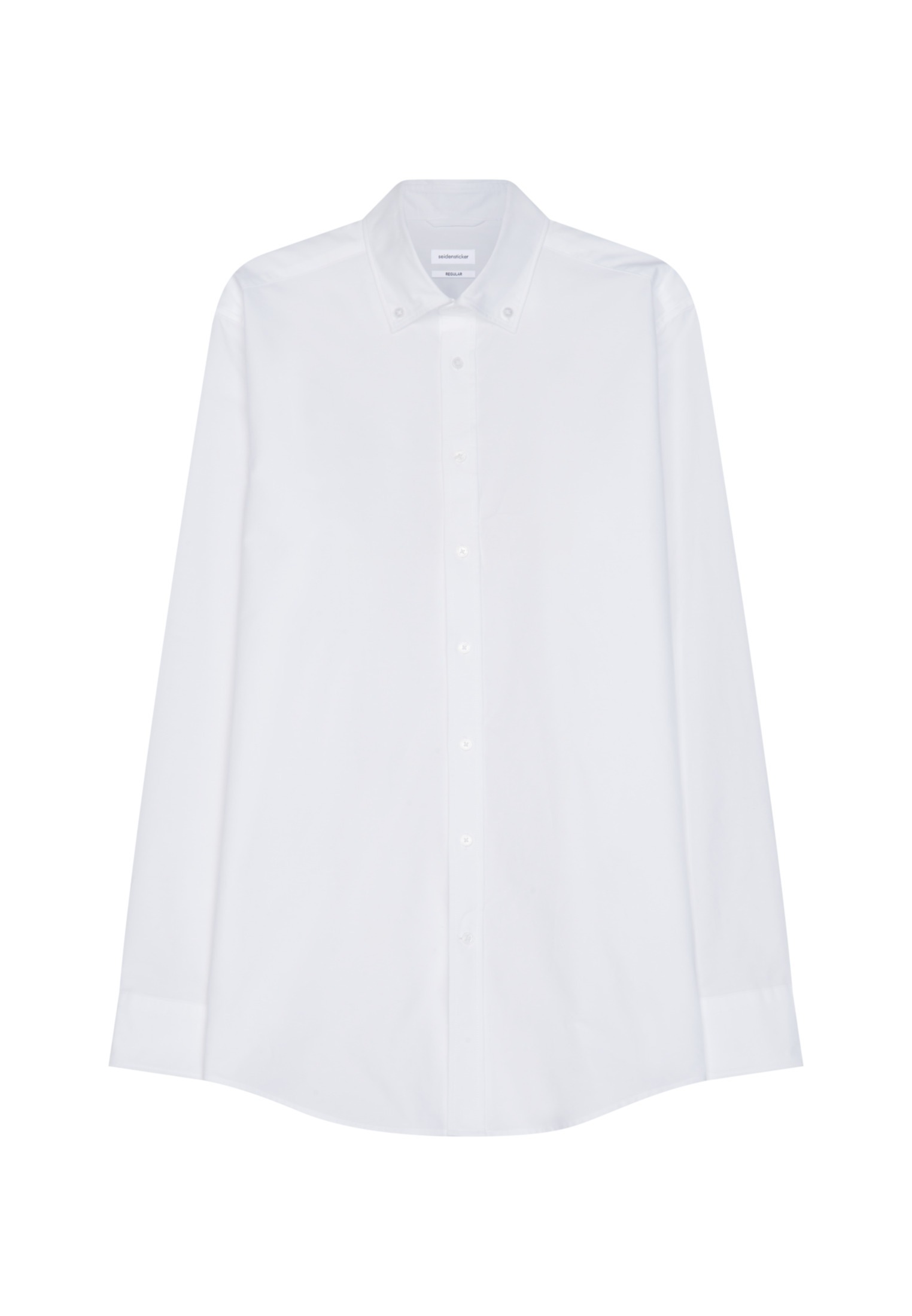 seidensticker Businesshemd »Regular«, Regular Langarm Button-Down-Kragen Uni