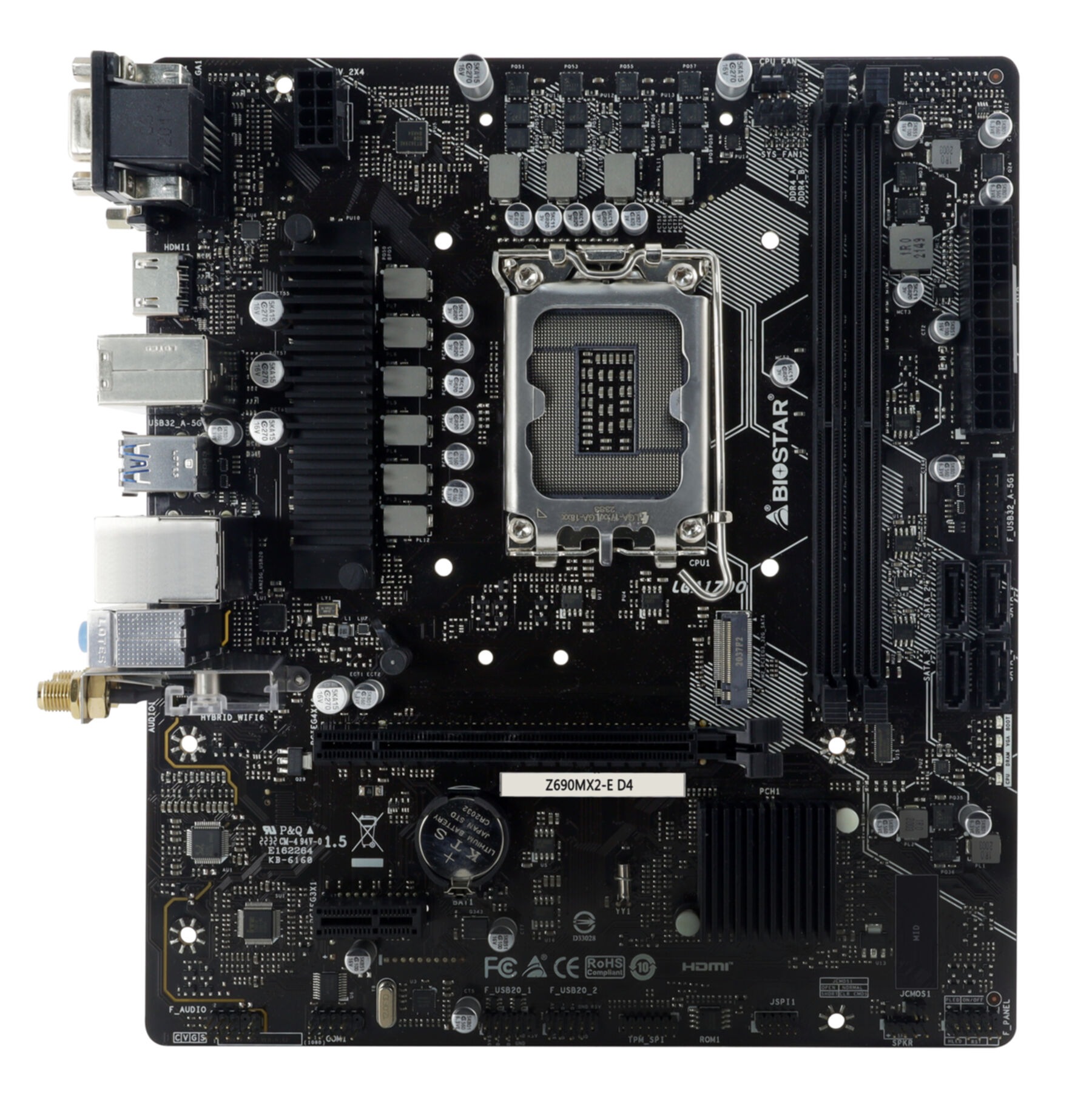 Biostar Mainboard »Z690MX2-E D4«