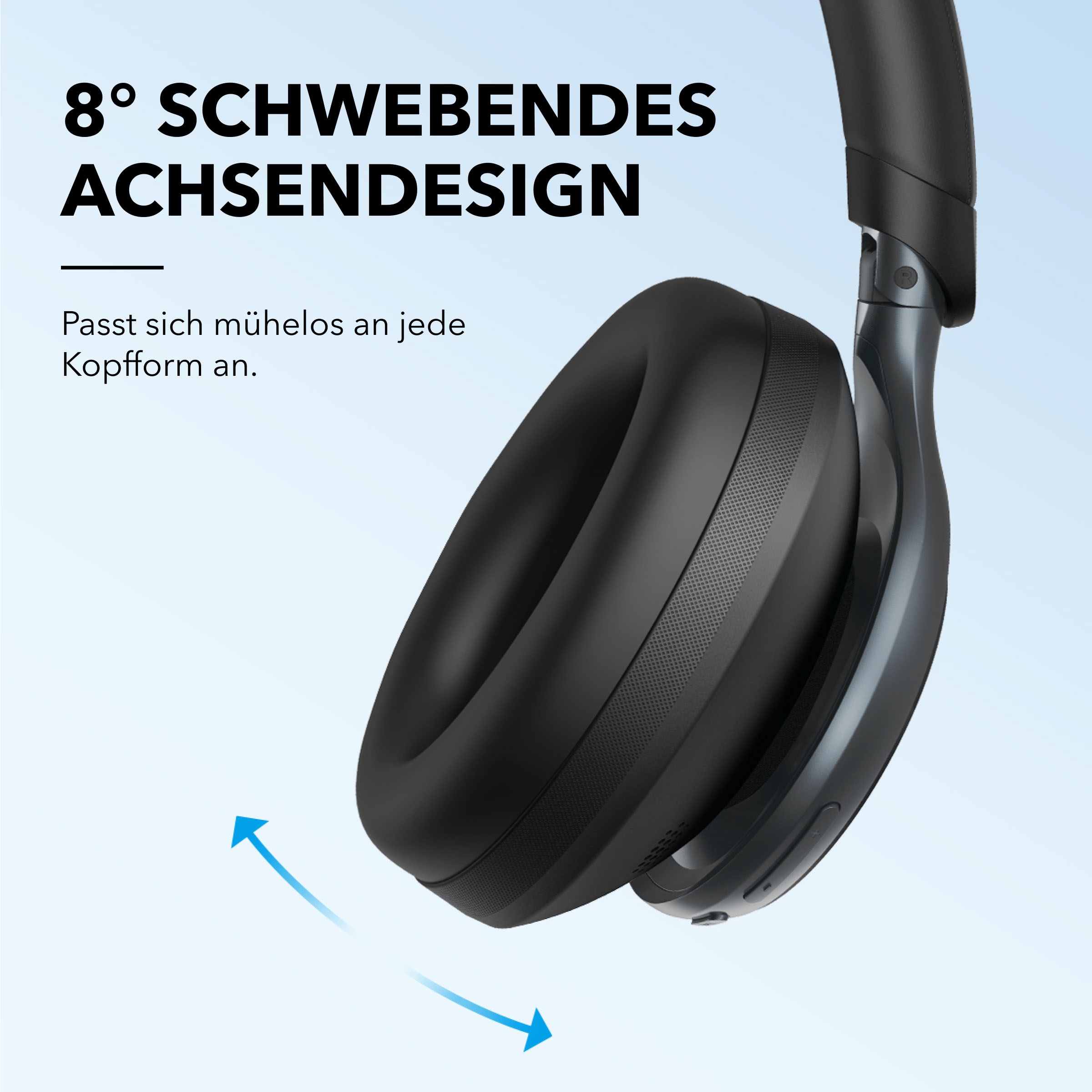 Anker wireless Kopfhörer »soundcore Space One« Bluetooth Active Noise Cancelling (ANC) | Geräuschisolierung
