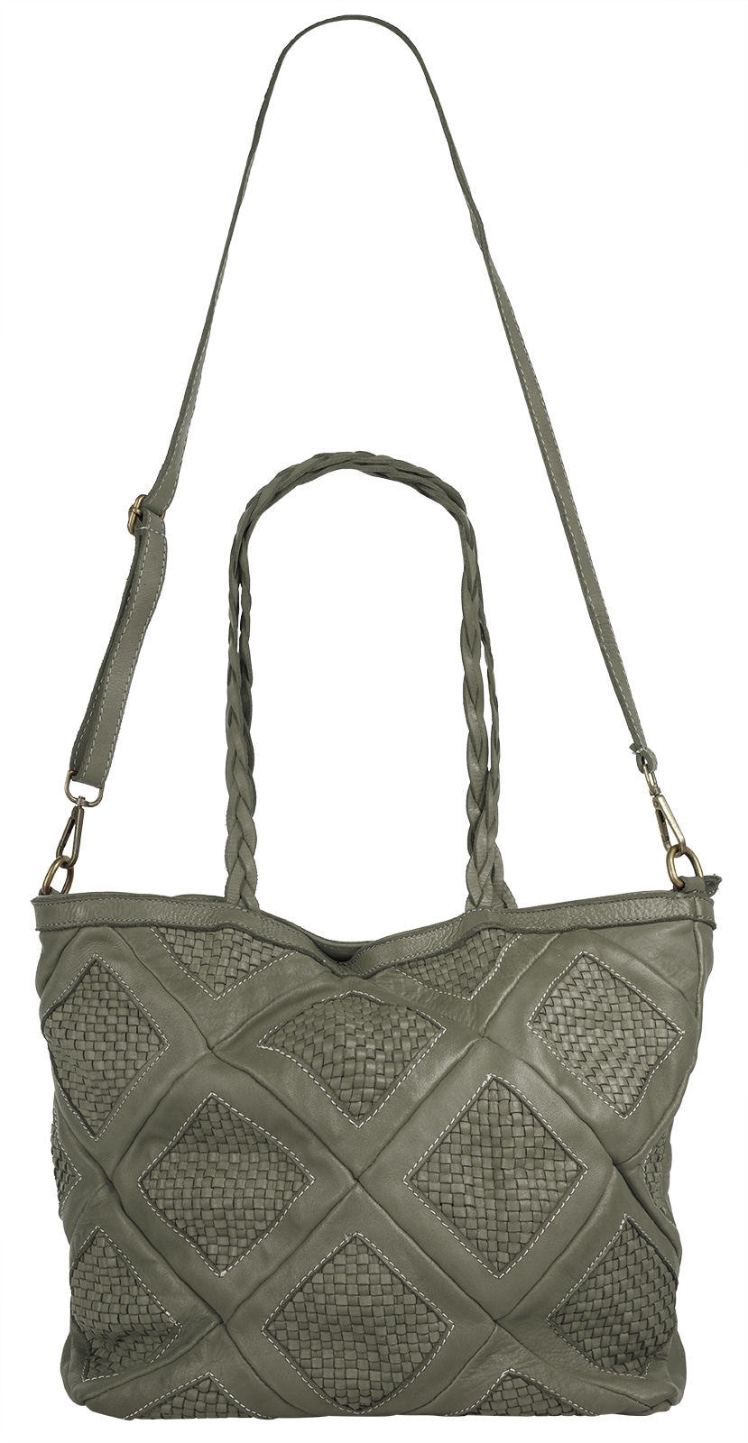 Samantha Look Shopper echt Leder, Made in Italy