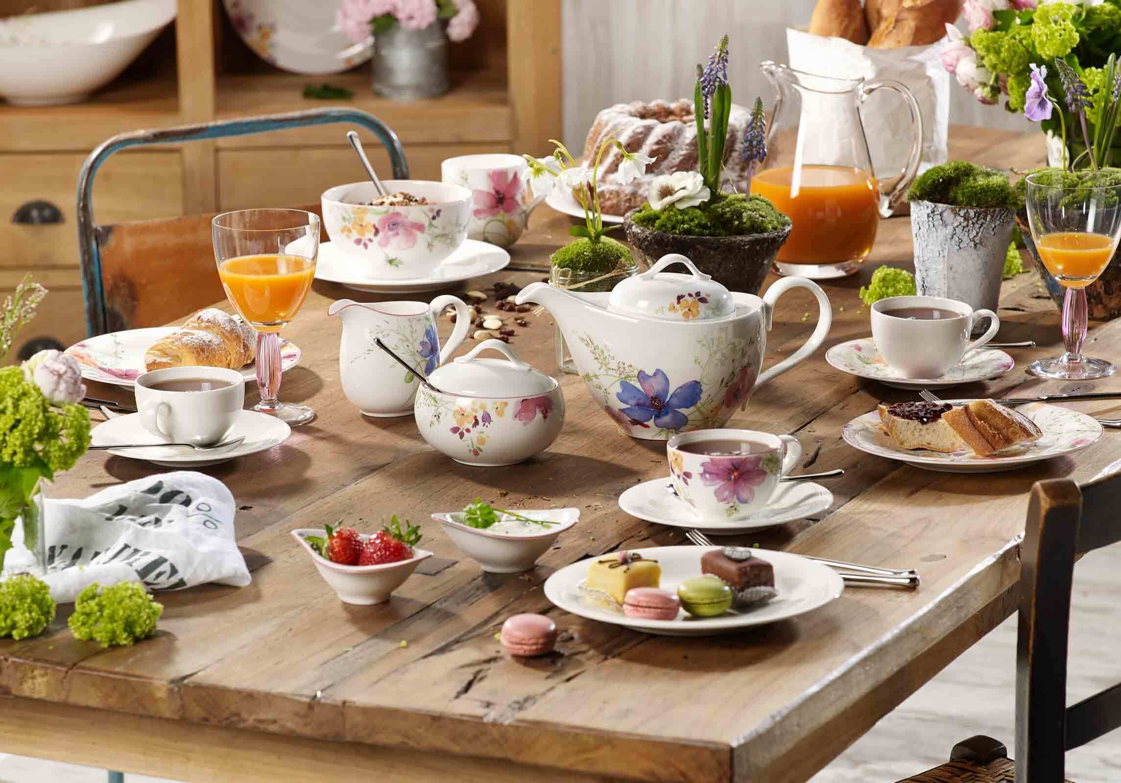 Villeroy & Boch Espressotasse »Mokka-/Espressotassen Mariefleur Gris Basic 50 ml 6er Set bunt«