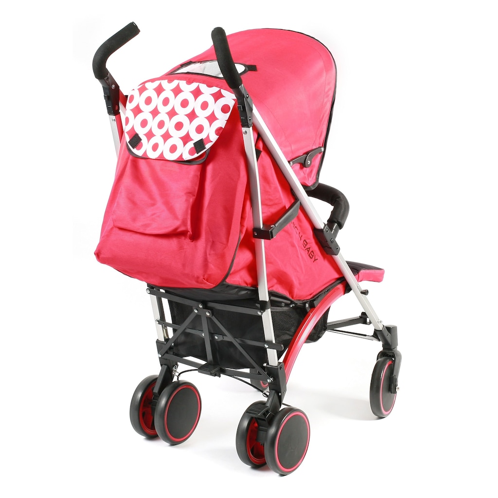 CHIC4BABY Kinder-Buggy »Luca rot«, mit schwenk- und feststellbaren Vorderrädern; Kinderwagen, Buggy, Sportwagen, Sportbuggy, Kinderbuggy, Sport-Kinderwagen