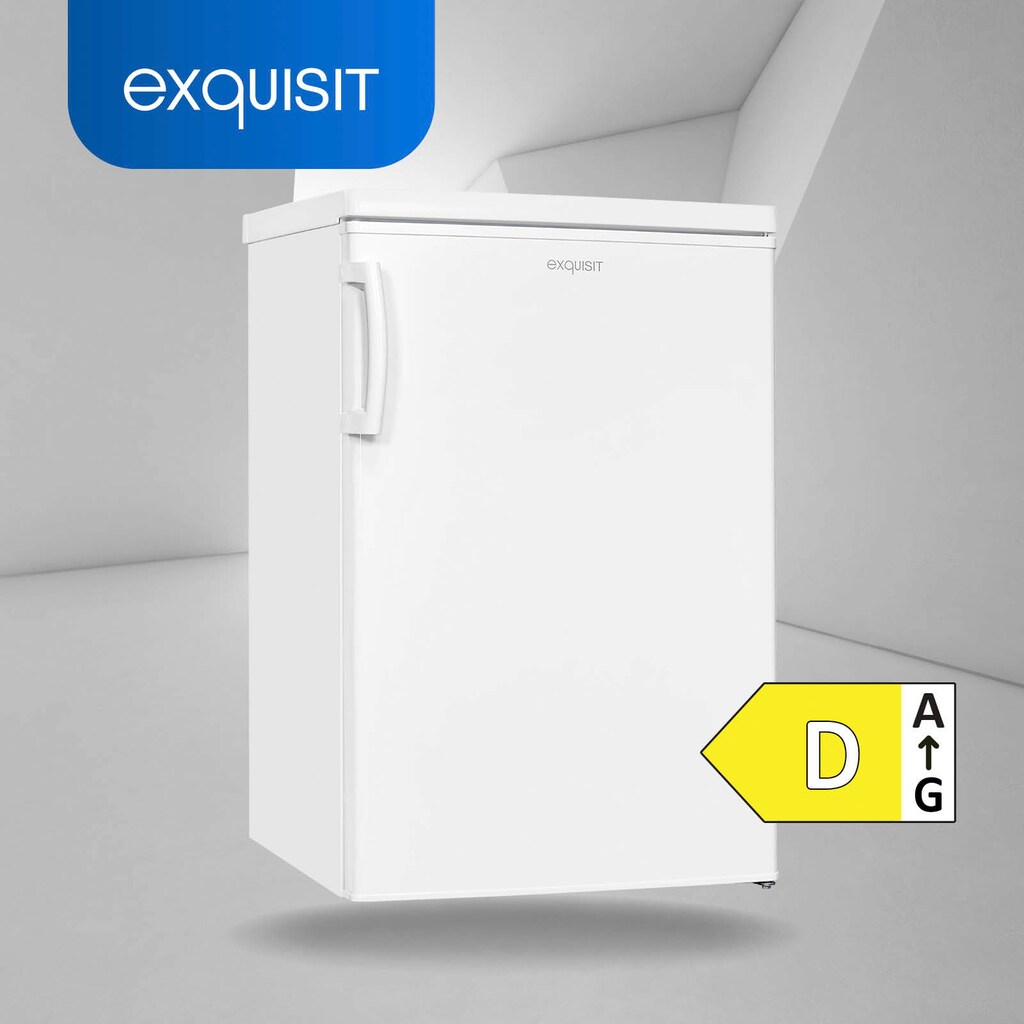 exquisit Kühlschrank »KS16-4-HE-040D«, KS16-4-HE-040D weiss, 85 cm hoch, 55 cm breit