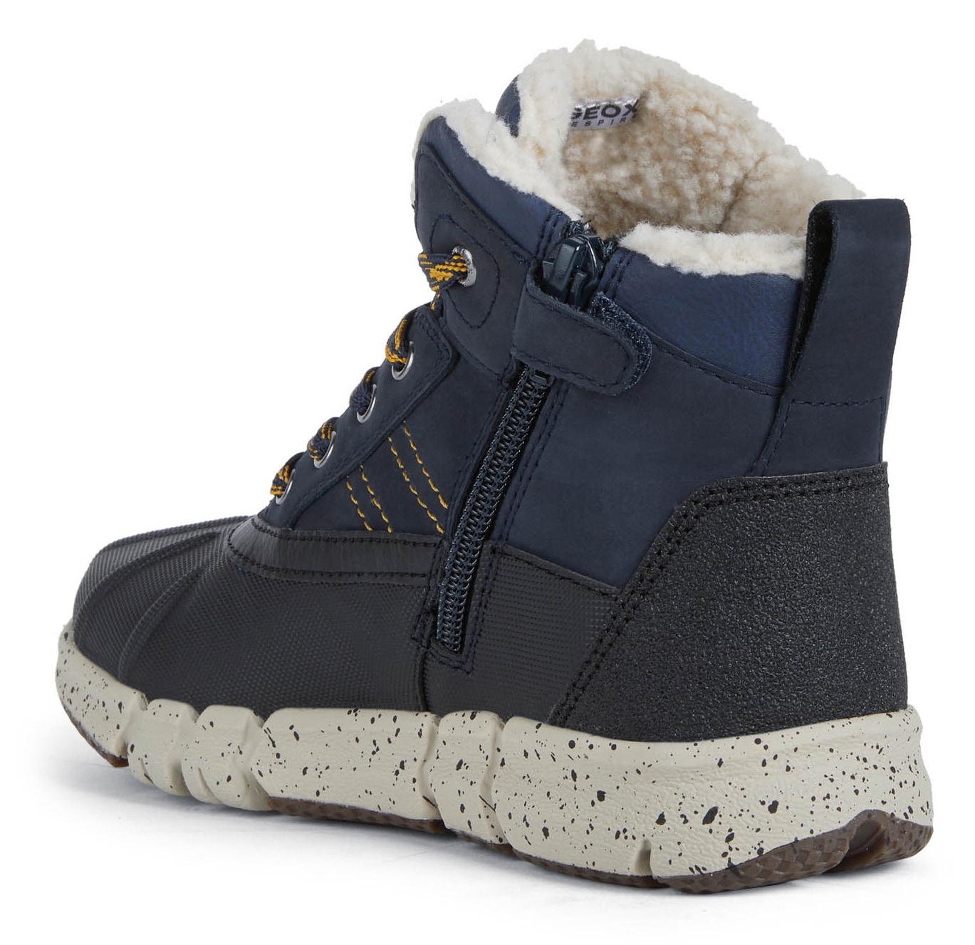 Geox Winterboots »J FLEXYPER BOY B ABX«, Schnürstiefel, Matsch Schuh mit gesprenkelter Laufsohle