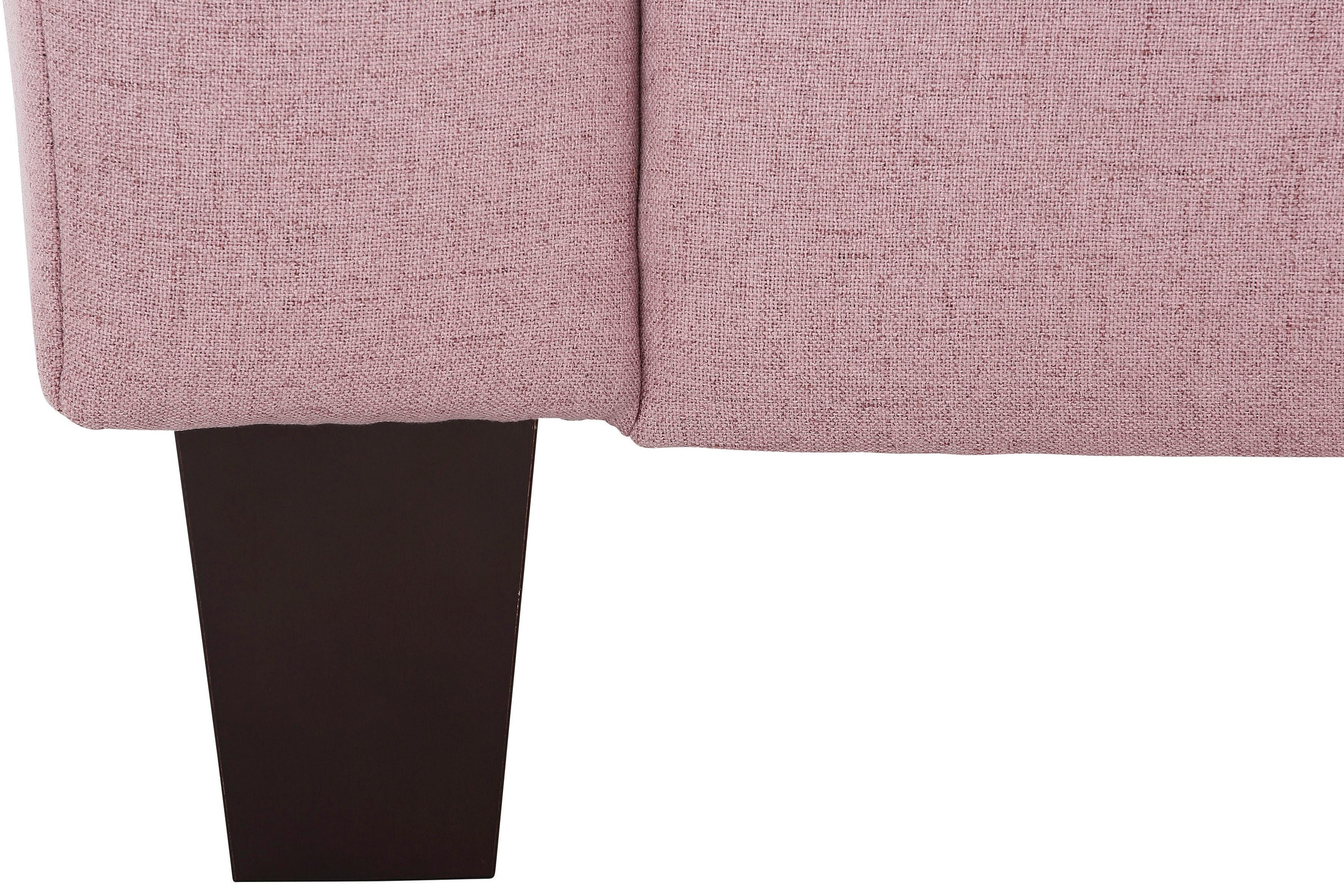 Home affaire Ecksofa »Trondheim L-Form«, mit Federkern und Knopfheftung im Rücken, Füße Buche dunkel