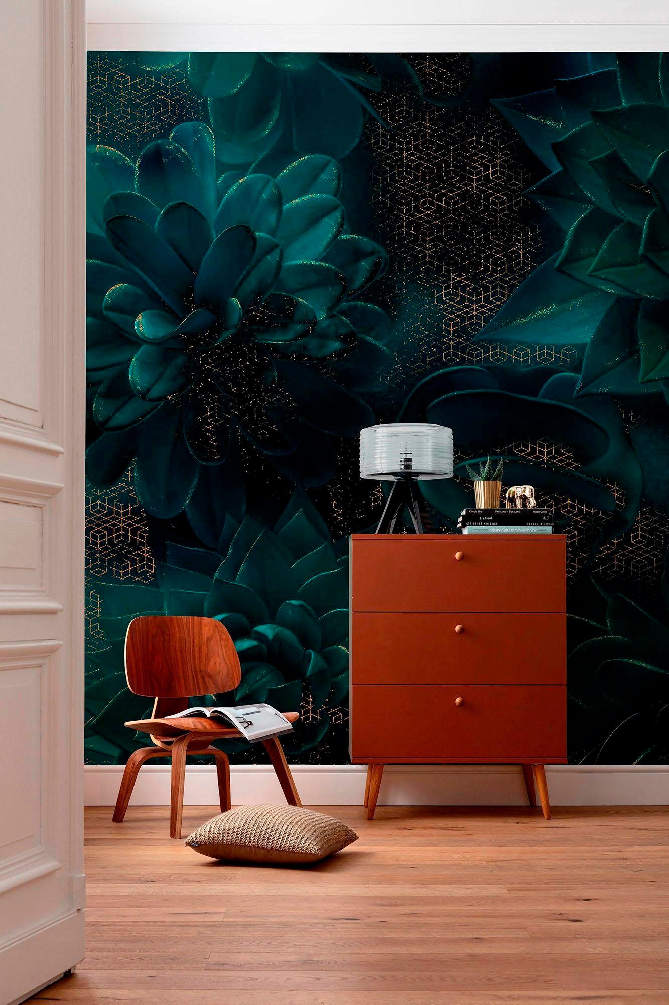 Komar Vliestapete »Digitaldruck Vlies - Ombres - Größe 400 x 280 cm«, bedruckt, Wohnzimmer, Schlafzimmer
