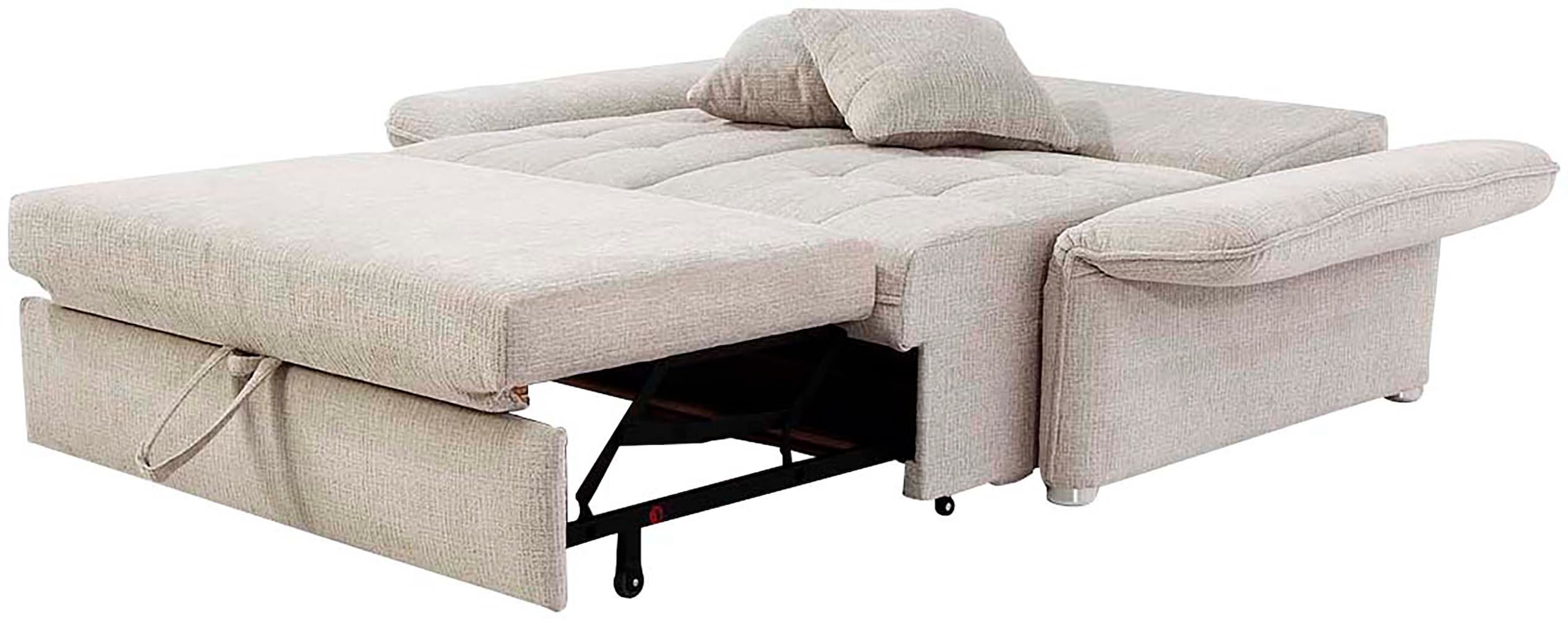 Jockenhöfer Gruppe Schlafsofa »Leon, B: 147 - 187 cm, Liegefl. 120 - 160x200 cm, Breite wählbar« mit Bettfunktion & Zierkissen, in 3 Breiten