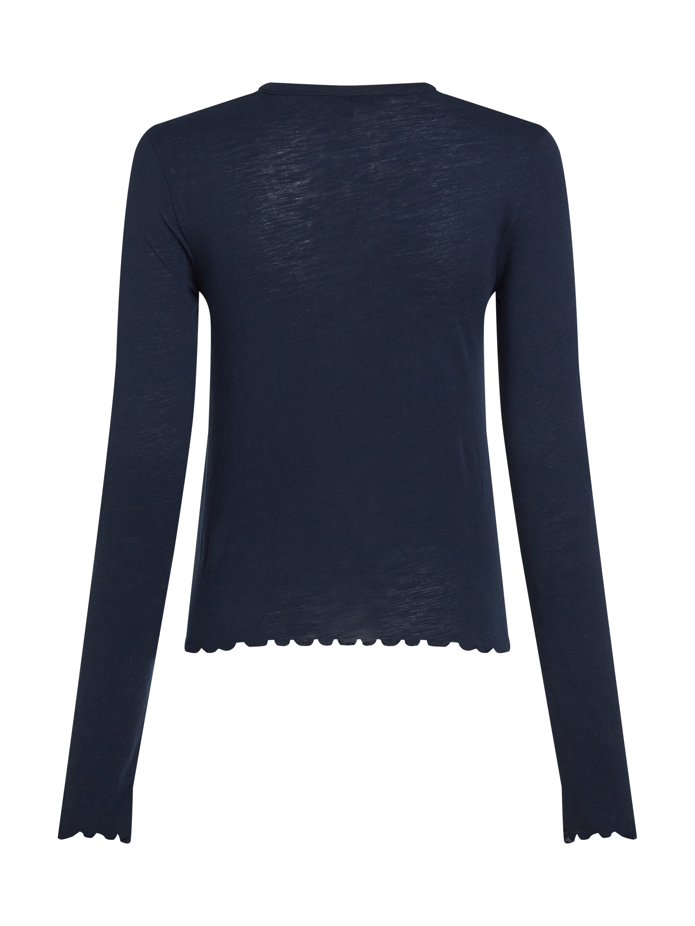 Tommy Jeans Langarmshirt »TJW SLUB SOFT TEE LS«, mit Babylock-Saum, Logostickerei