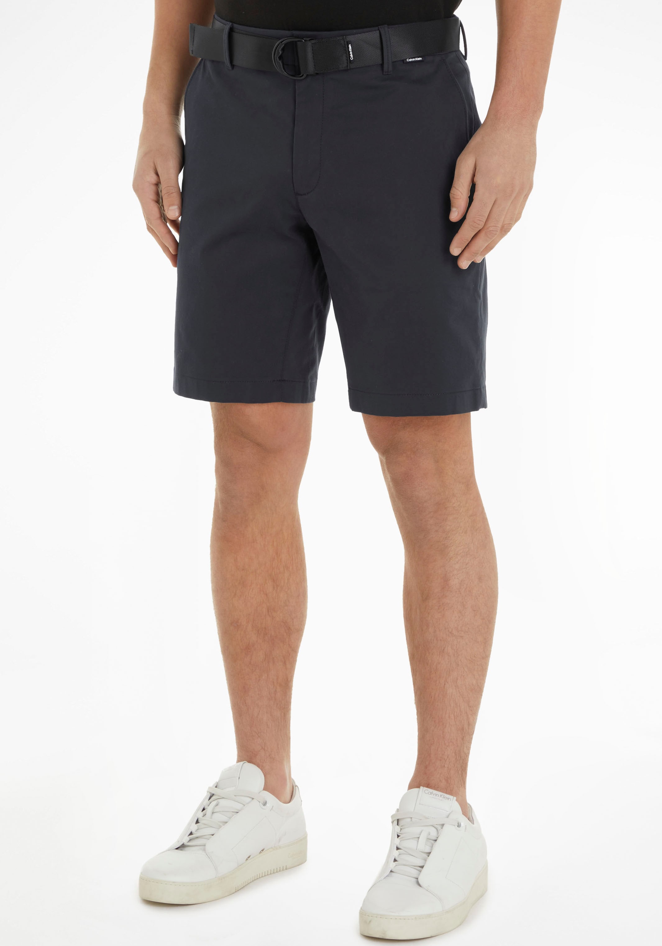 Shorts »MODERN TWILL SLIM«, mit Gürtel