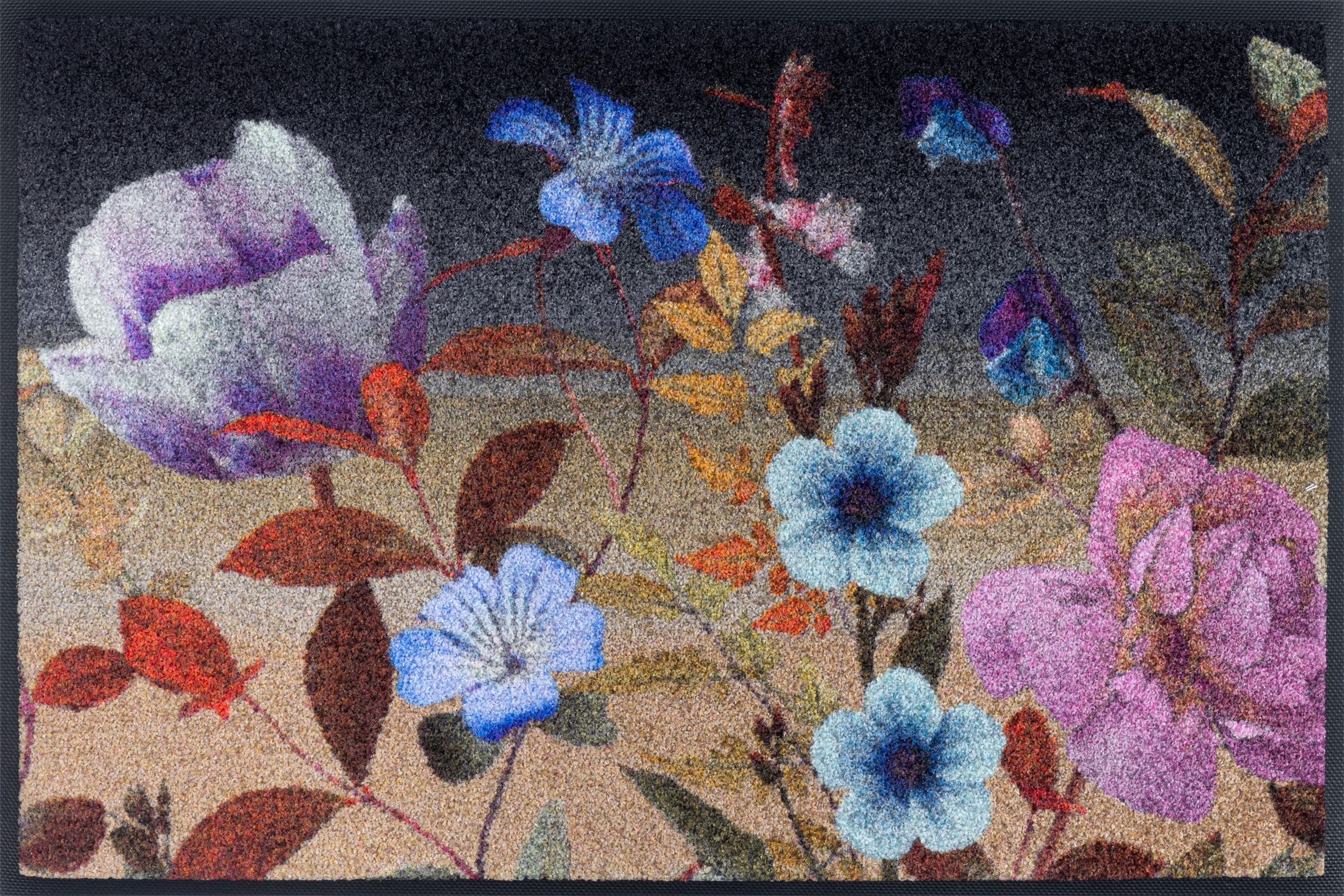wash+dry by Kleen-Tex Fußmatte "Midnight Blooms" rechteckig 7 mm Höhe