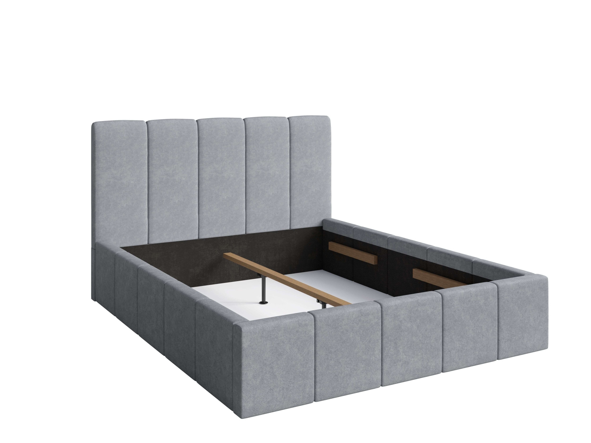 Home affaire Polsterbett »ANCIER wahlweise mit/ohne Bettkasten, Breite Liegefläche 160 cm« Stauraumbett, Doppelbet mit Kopfteil, ohne Matratze, 179/218/112 cm