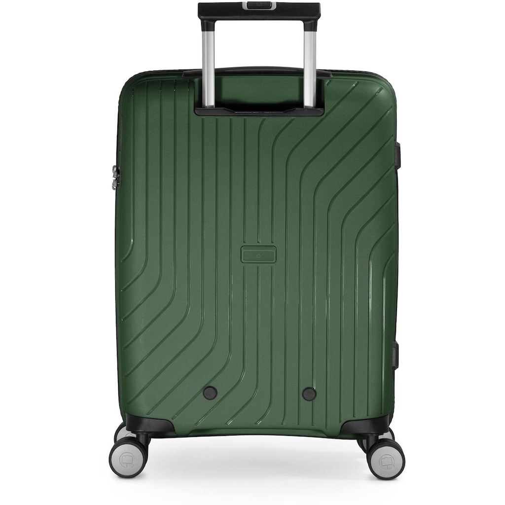 Hauptstadtkoffer Hartschalen-Trolley »TXL, 55 cm, dunkelgrün«, 4 Rollen