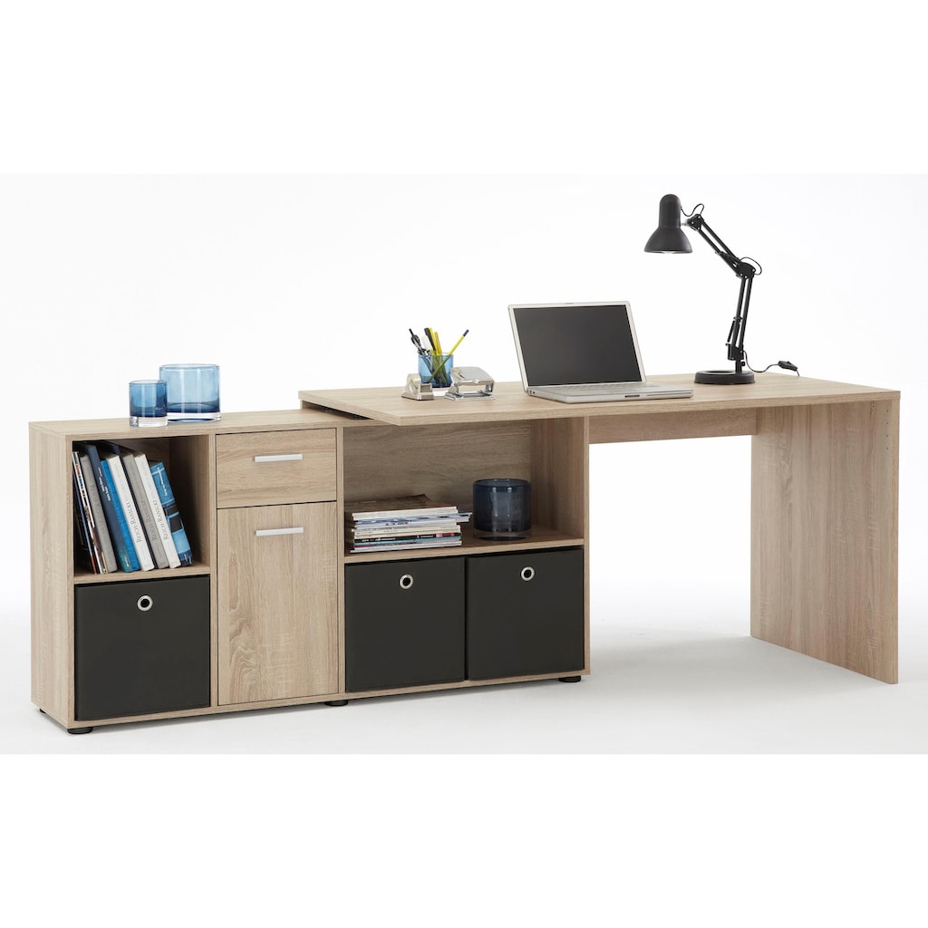 FMD Eckschreibtisch »Lex, Schreibtisch / Sideboard,«