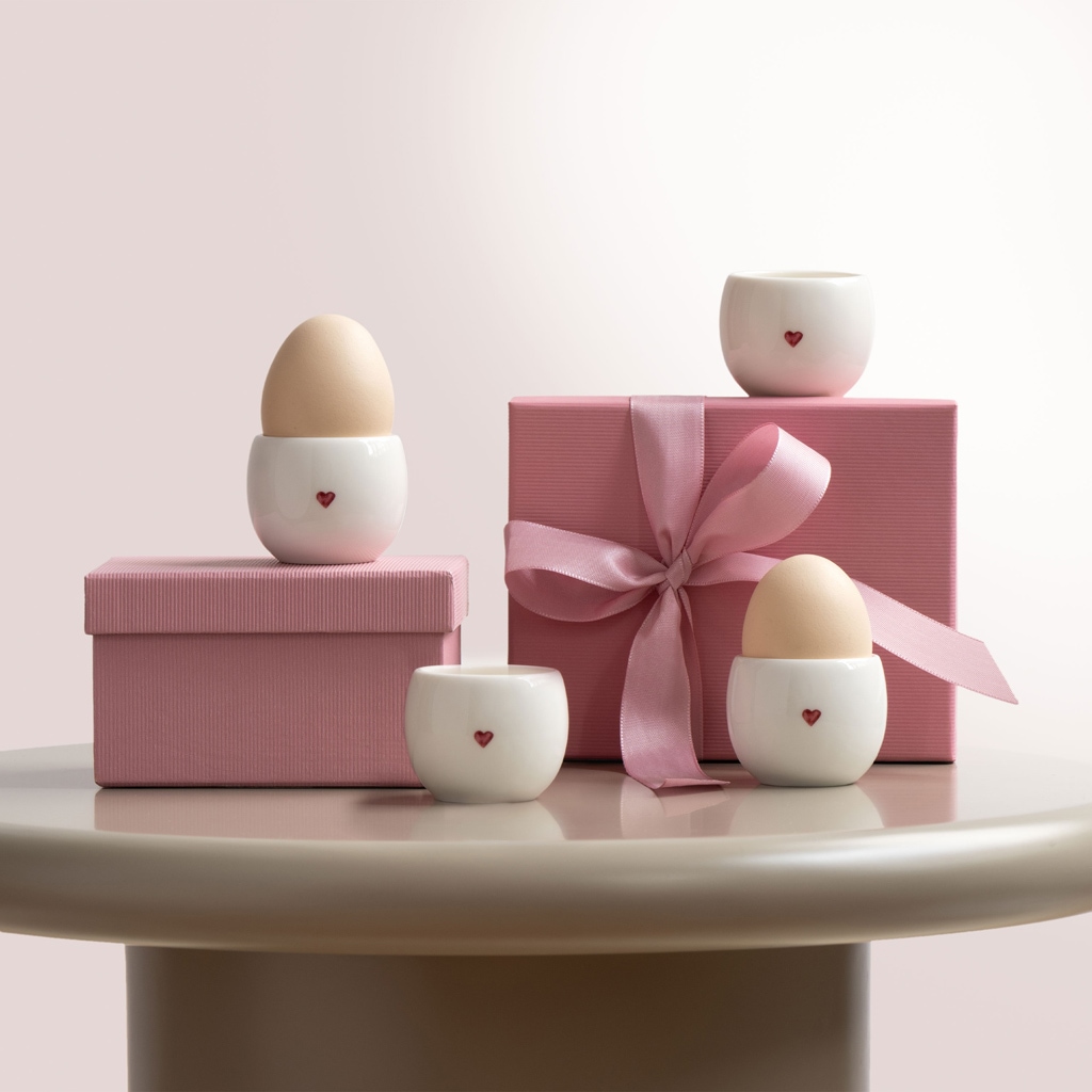 like. by Villeroy & Boch Eierbecher »Eierbecher With Love ø 5,3 cm 6er Set weiß« Spülmaschinengeeignet, Mikrowellengeeignet
