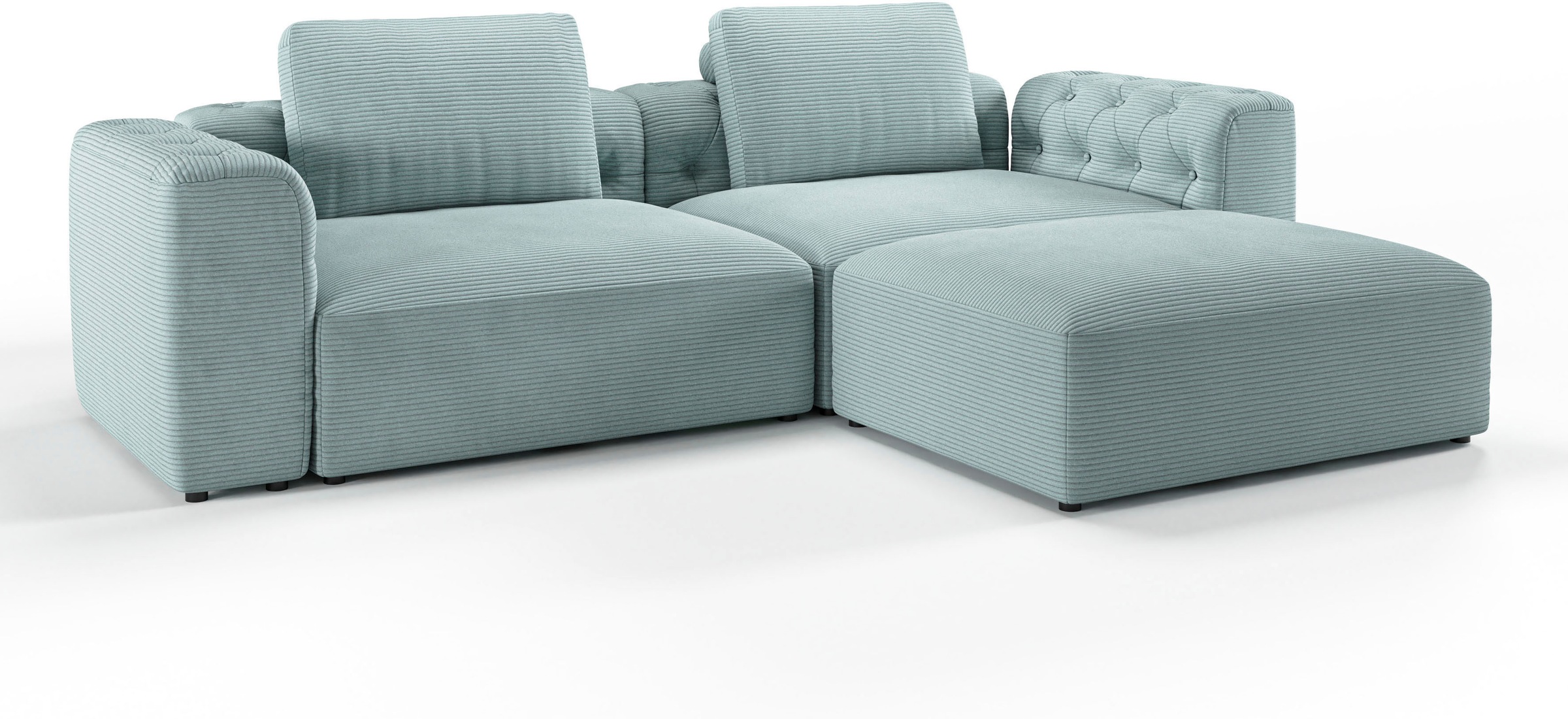 RAUM.ID Ecksofa »Cushid L-Form«, Modulset, bestehend aus 3 Teilen