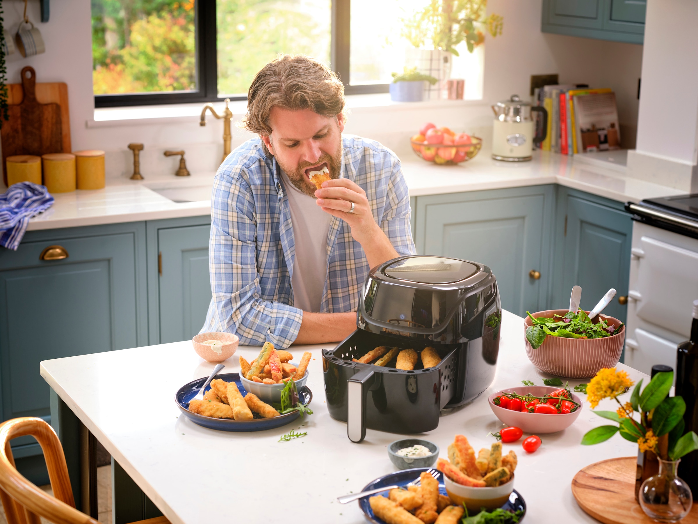 RUSSELL HOBBS Heißluftfritteuse »SatisFry Air L 27160-56, 4 l, Airfryer - 7 Funktionen«, 1350 W