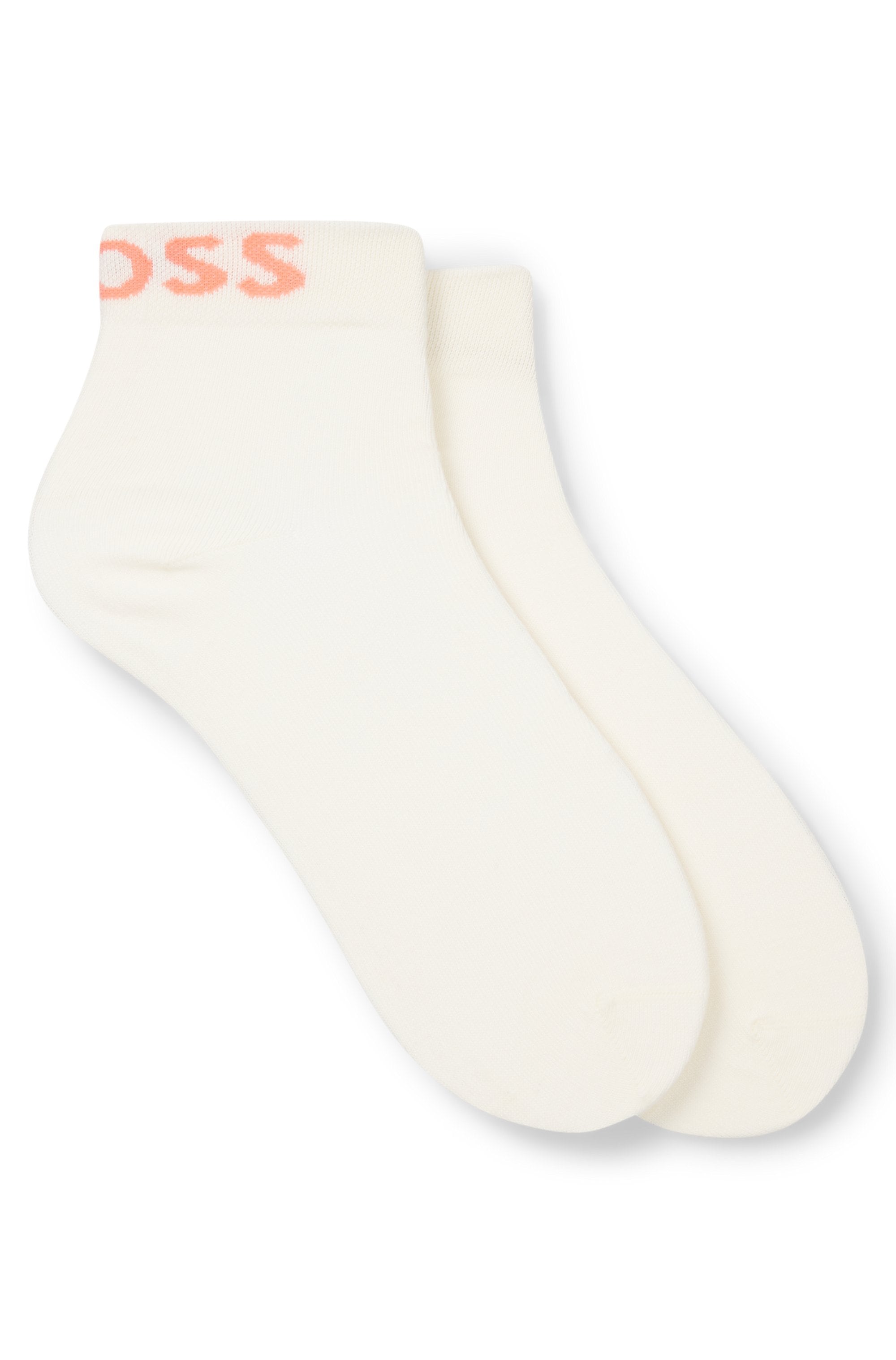 BOSS Freizeitsocken »2P SH Logo CC W«, (Packung, 2 Paar, 2er), mit eingestricktem BOSS Logoschriftzug