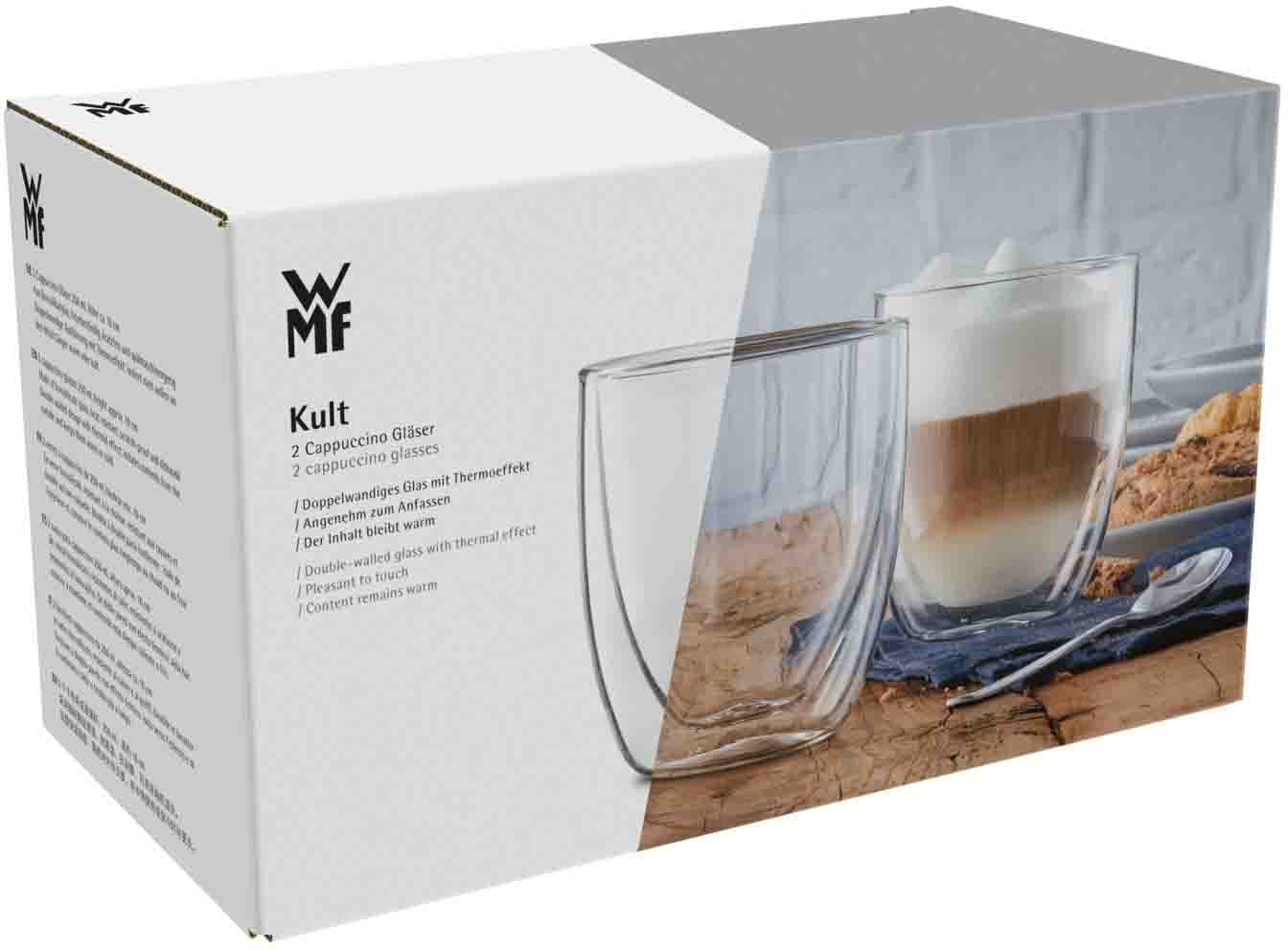 WMF Gläser-Set »Kult Coffee«, (Set, 2 tlg.), doppelwandige Ausführung mit Thermoeffekt
