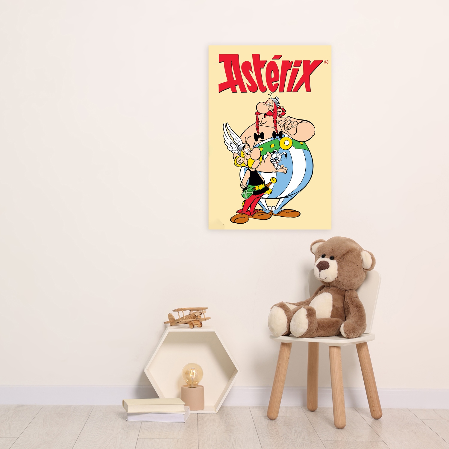LuckyLinde Leinwandbild »Asterix und Obelix«, Cartoon-Comic-Fantasy-Figuren-Film-Filmfiguren, (1 St.), Canvasbild Wanddeko Bild zum Film "Kampf der Häuptlinge"