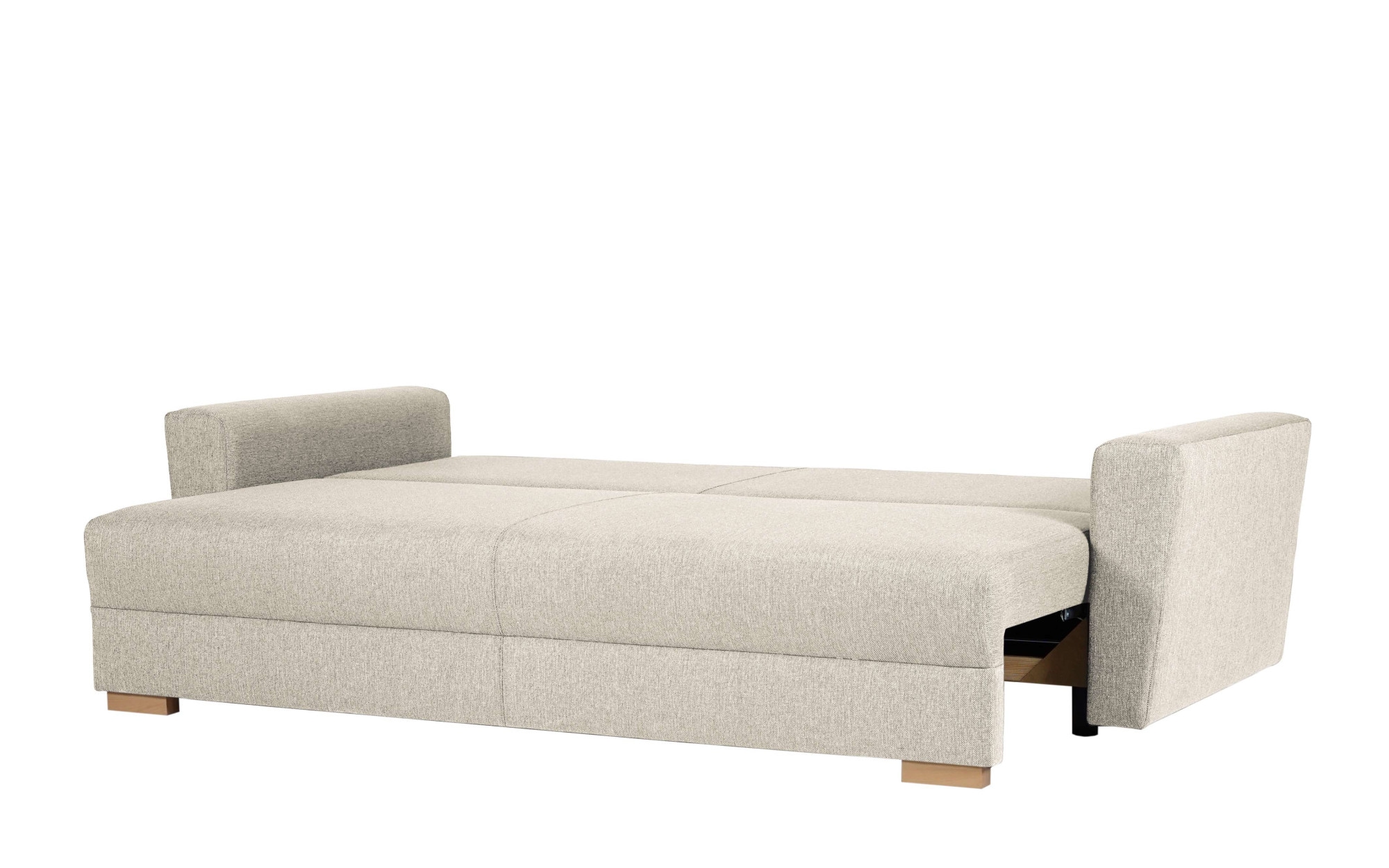 INOSIGN 3-Sitzer »MAGHERA Schlafsofa mit Bettkasten, in hochwertiger Verarbeitung«, mit Wellenunterfederung, Cord und Struktur-Bezug, B/H/T 230/92,5/79 cm