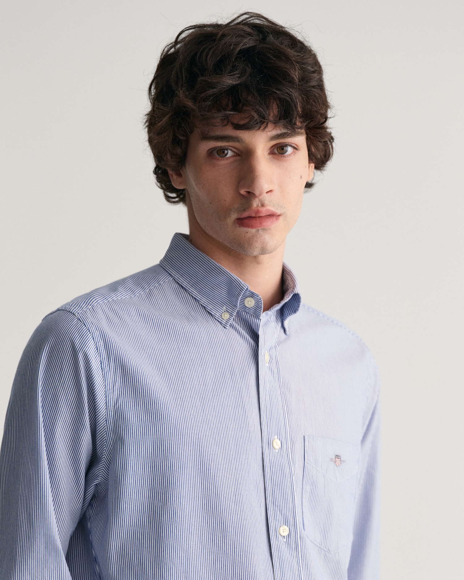 Gant Langarmhemd »REG POPLIN BANKER SHIRT« Banker Stripe Popeline, leichte Baumwolle