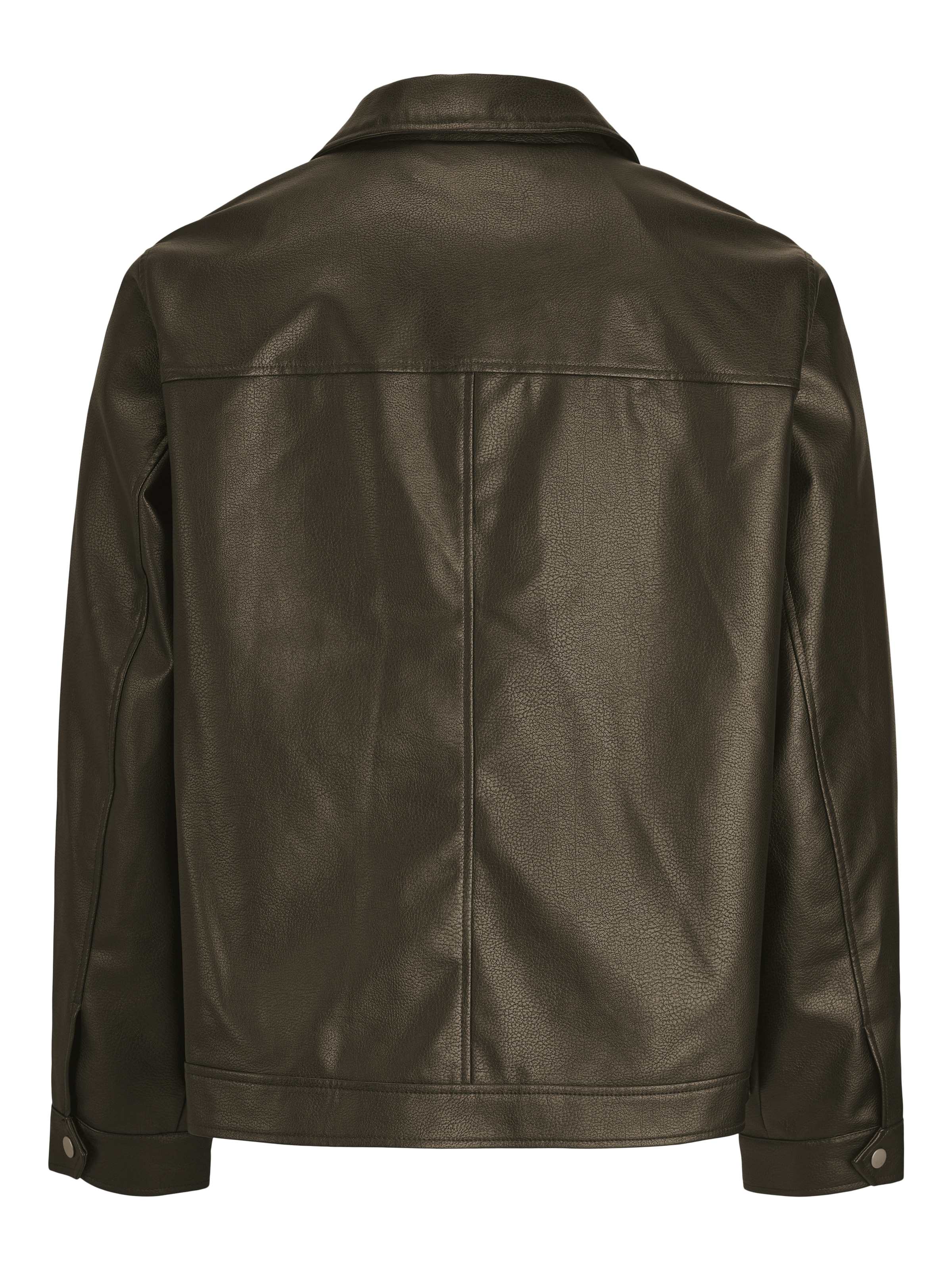 Jack & Jones Bikerjacke »JJECASABLANCA PU JACKET NOOS« ohne Kapuze mit Fronttaschen