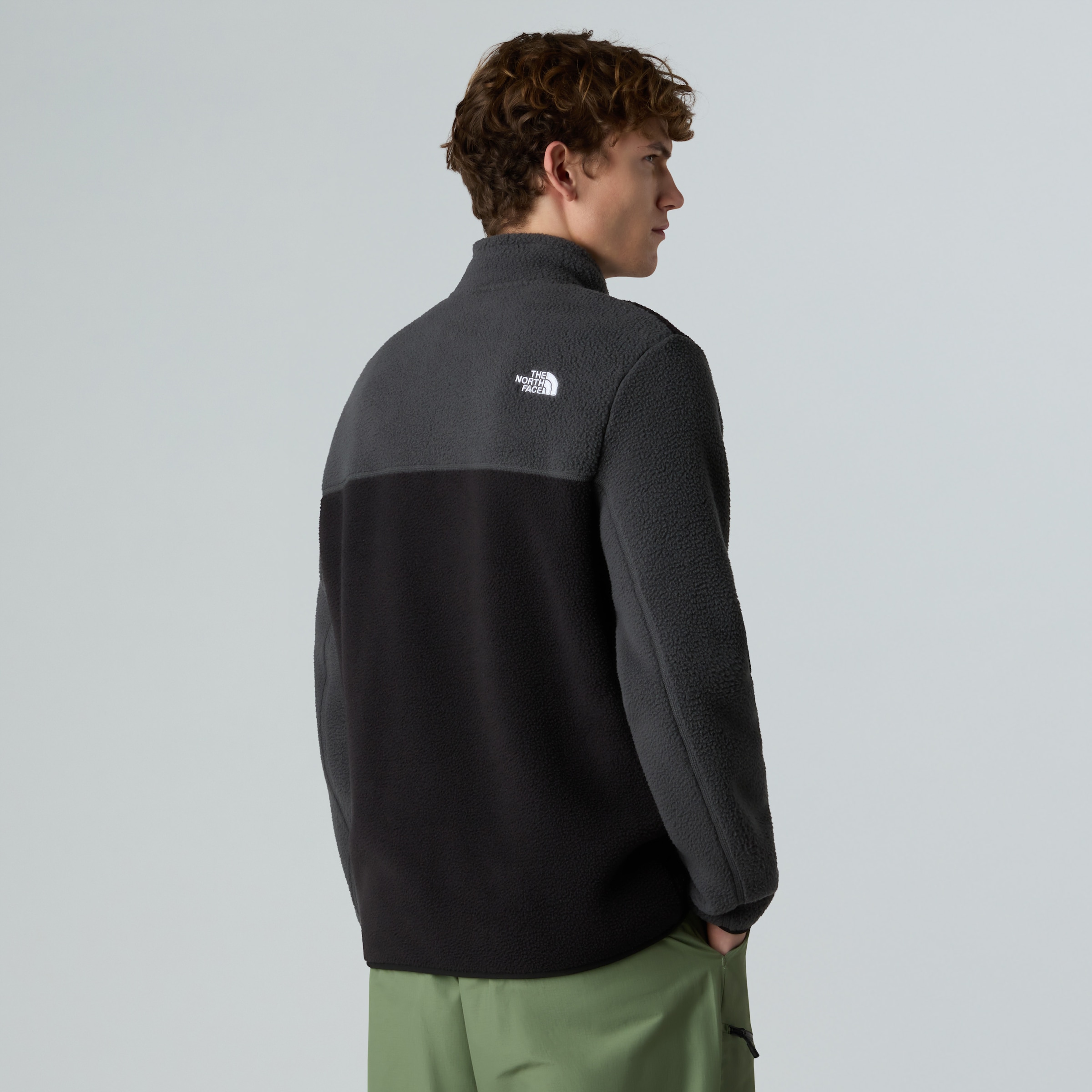 The North Face Strickfleece-Pullover »M YUMIORI 1/4 ZIP« aus Strickfleece, mit Stehkragen, mit Brusttasche, pflegeleicht