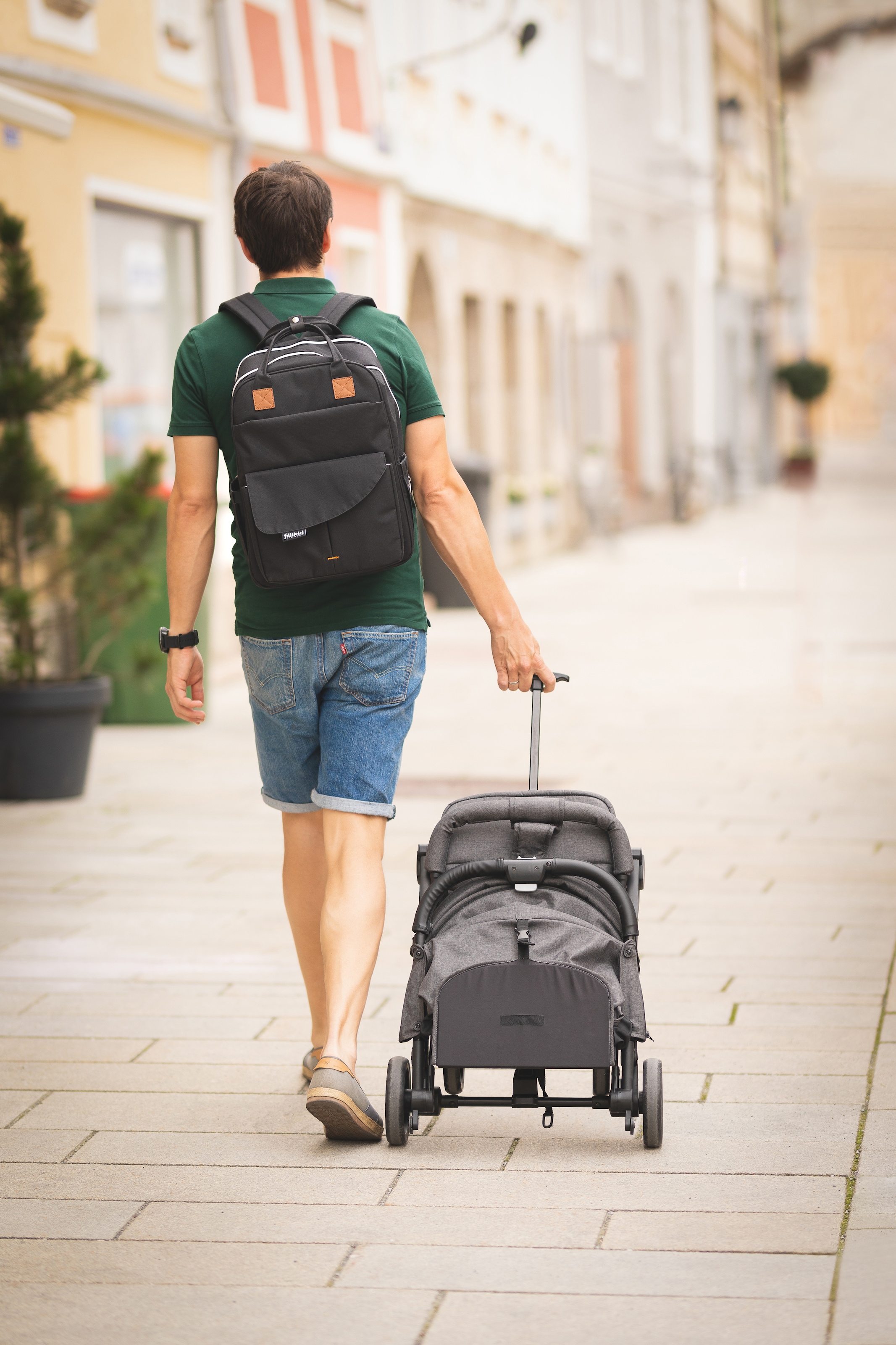 Fillikid Kinder-Buggy »Styler, hellgrau melange«, mit Trolleygriff