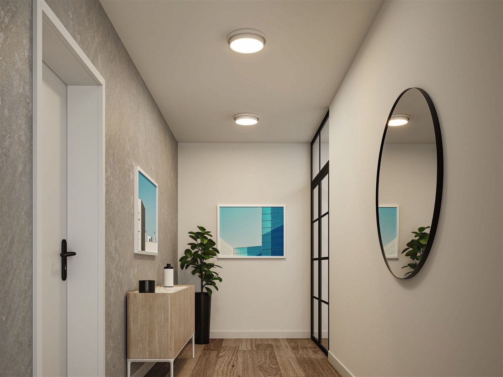 Paulmann LED Deckenleuchte »Malik 15W 230V 2700K Kunststoff«, 1 flammig, 3-step-dimmbar