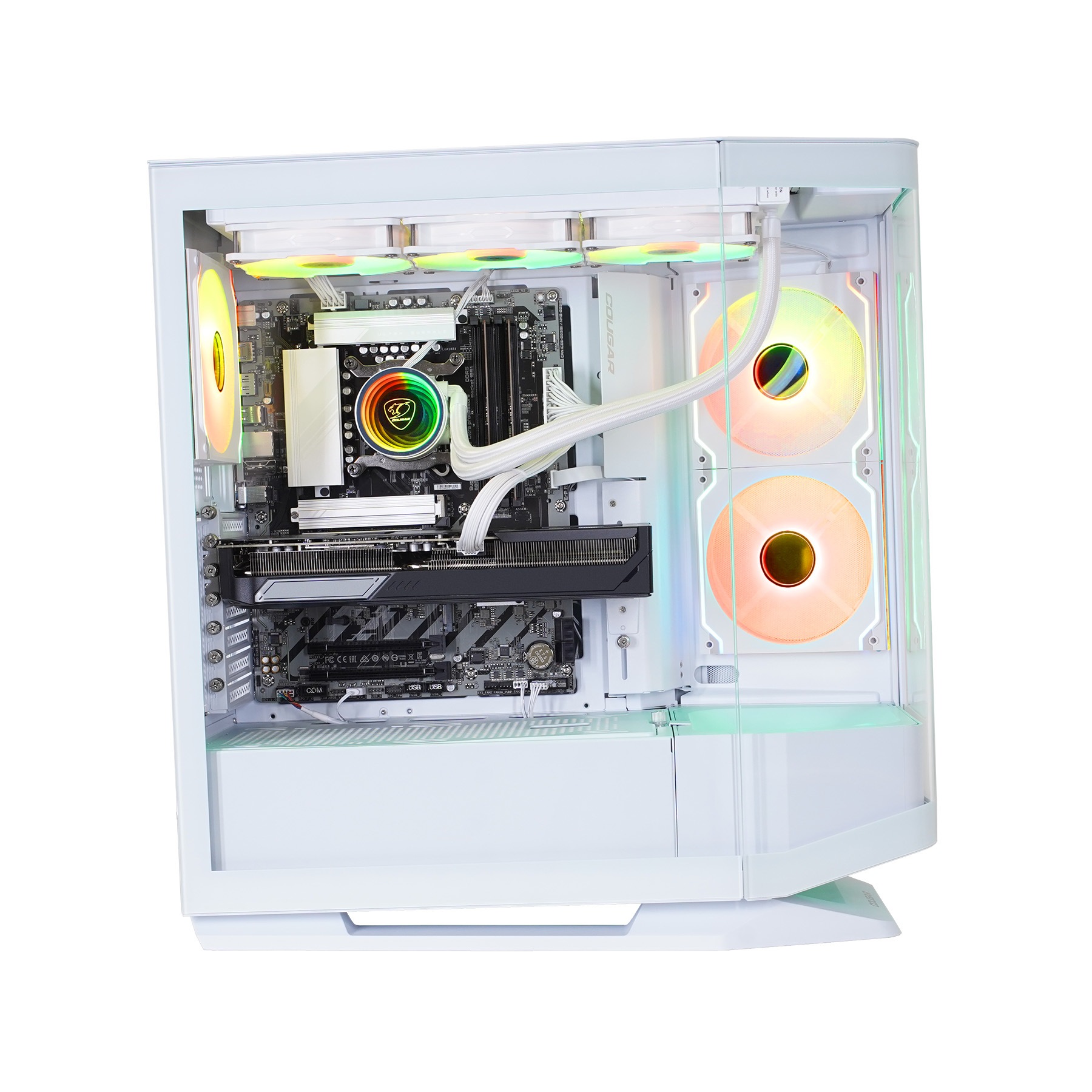 Cougar Gaming-PC »FV270 WT 8072 AMD Ryzen 7 9700X 32GB DDR5 1TB SSD RX 9070 XT« Windows 11, DDR5 RAM, Wasserkühlung