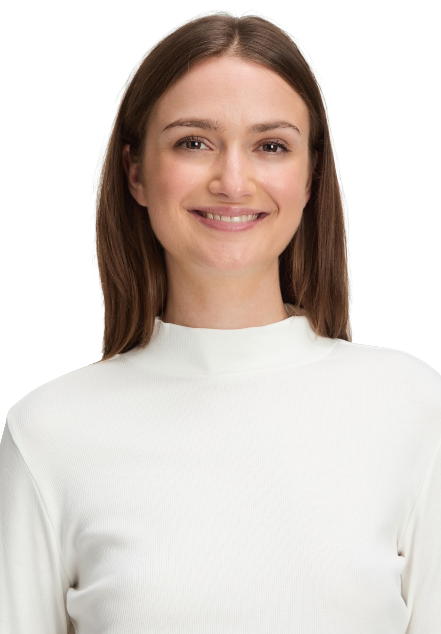 Betty&Co Langarmshirt »Langarm-Shirt mit Rippenstruktur«