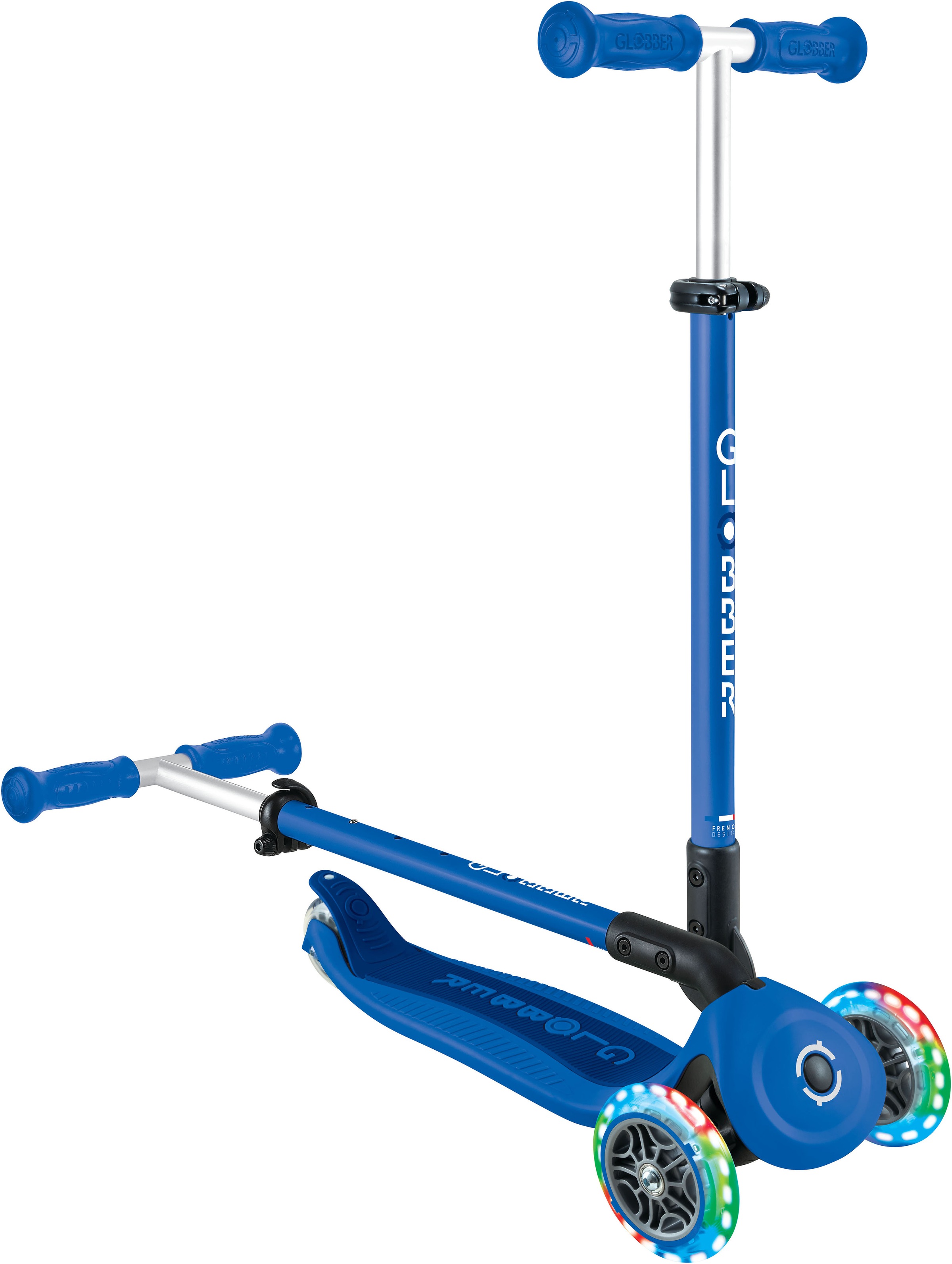 Globber Tretroller »GO-UP ACTIVE LIGHTS mit Leuchtrollen« Dreirad, Laufrad und Scooter
