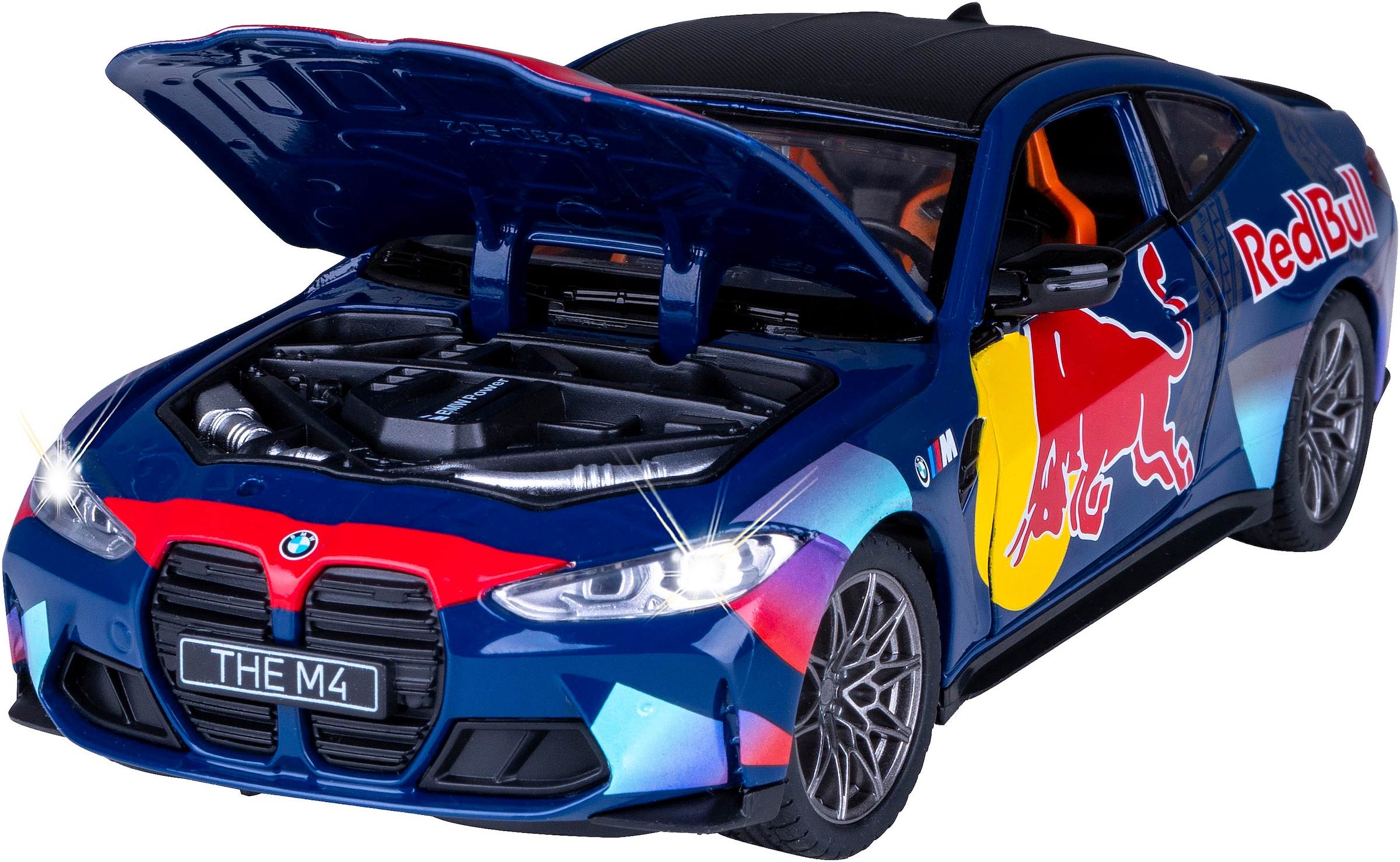 Jamara Spielzeug-Auto »Diecast BMW M4 blau inklusive Batterien« LED Licht; Maßstab 1:24