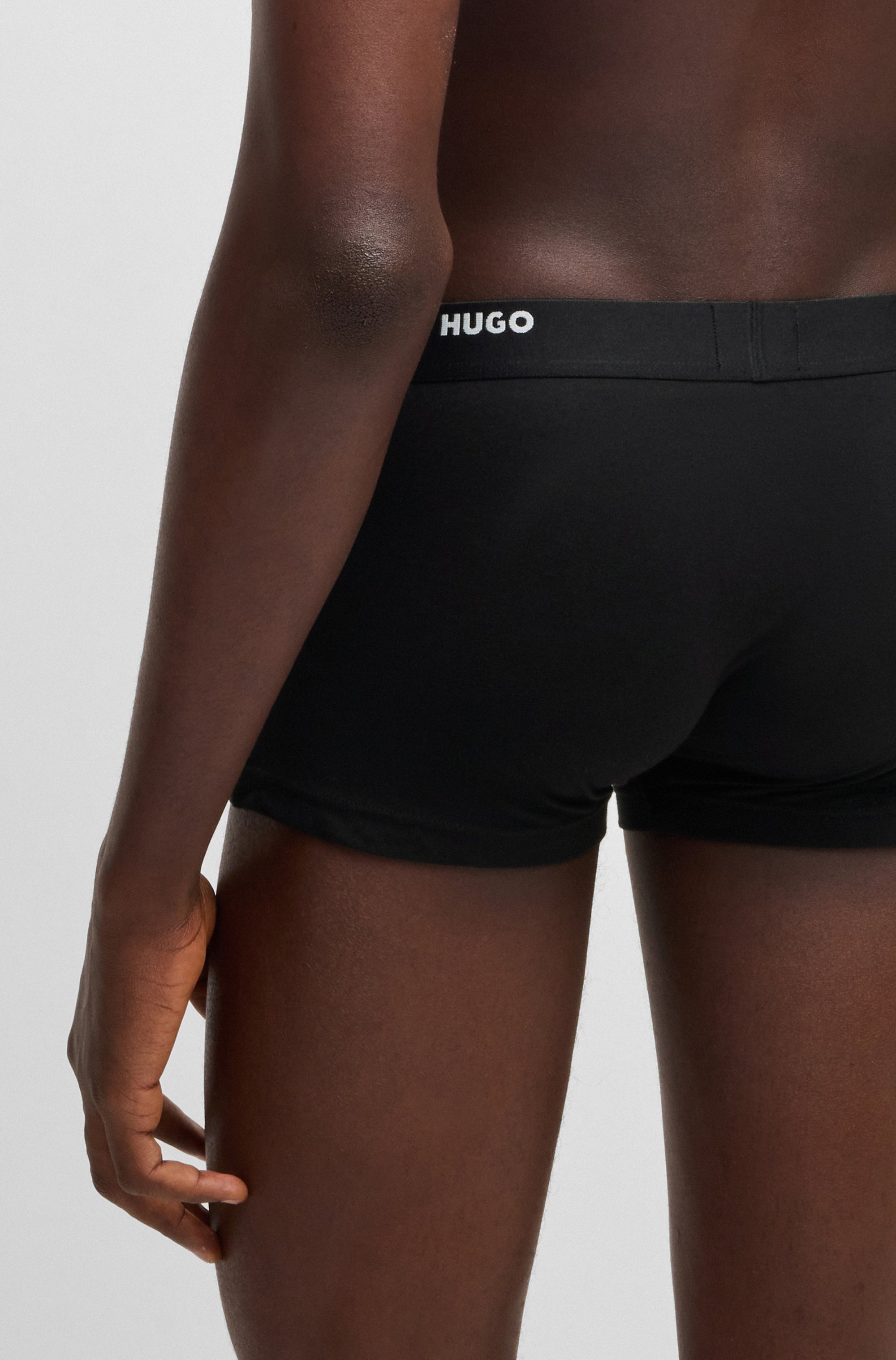 HUGO Underwear Trunk »TRUNK FIVE PACK«, (5 St.), mit HUGO Logoschriftzug am Bund
