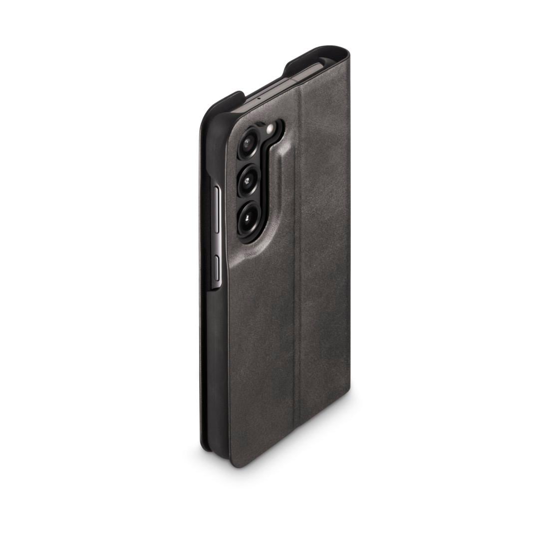 Hama Smartphone-Hülle »Booklet für Samsung Galaxy S23+ aus resistentem Kunstleder, Schwarz«, Samsung Galaxy S23+, Standfunktion & Einsteckfach mit Fingeröffnung