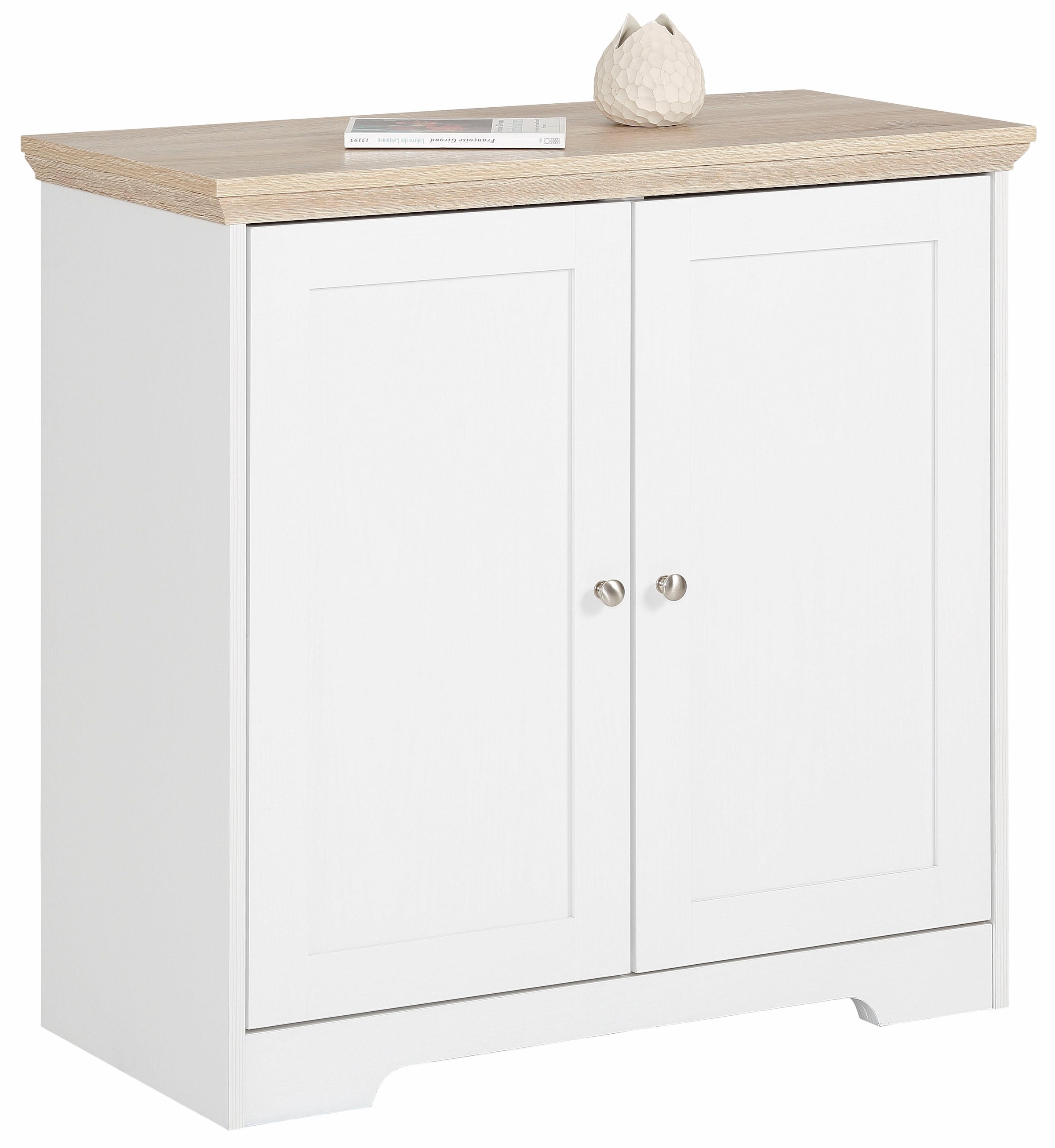 OTTO home Sideboard »Nanna« Kommode mit einer Folien Oberfläche in Eiche-Optik, Breite 80 cm