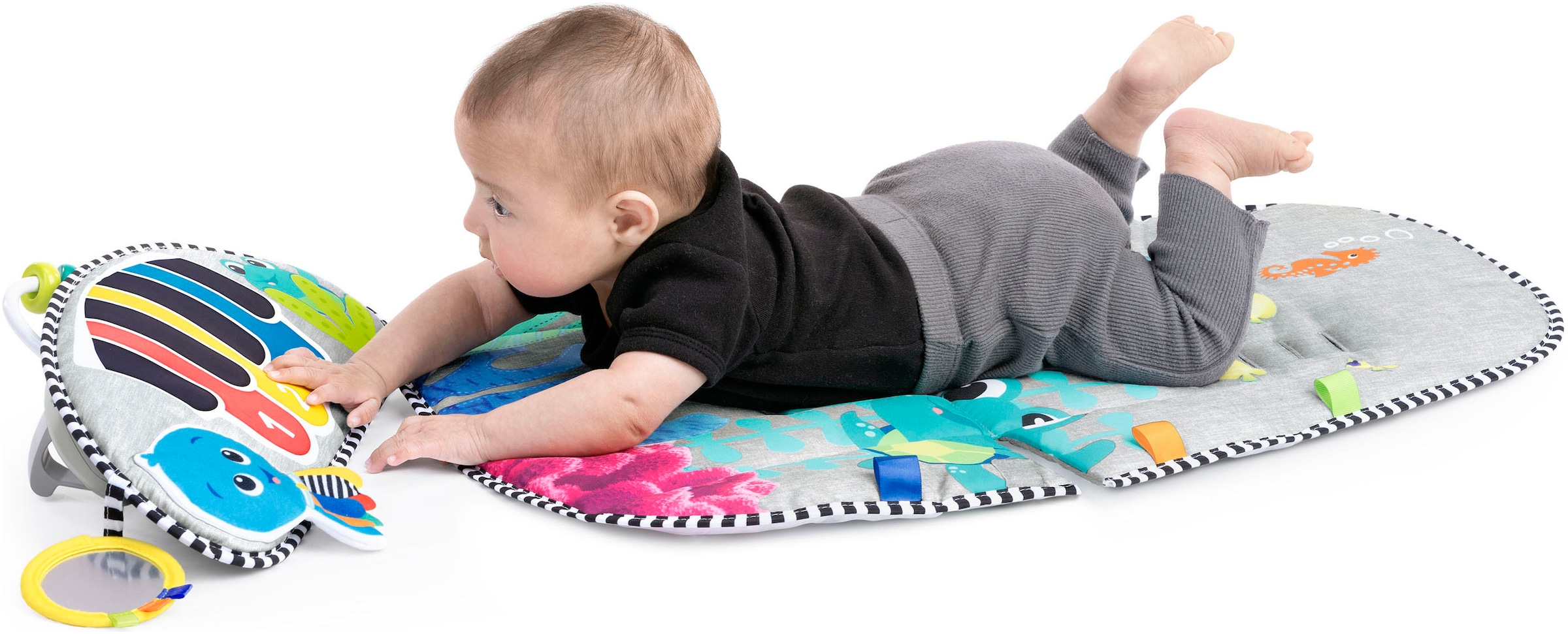 Baby Einstein Babywippe »Kick to It 4-in-1 Musical Swing & Rocker« bis 9 kg mit Sound-Effekt