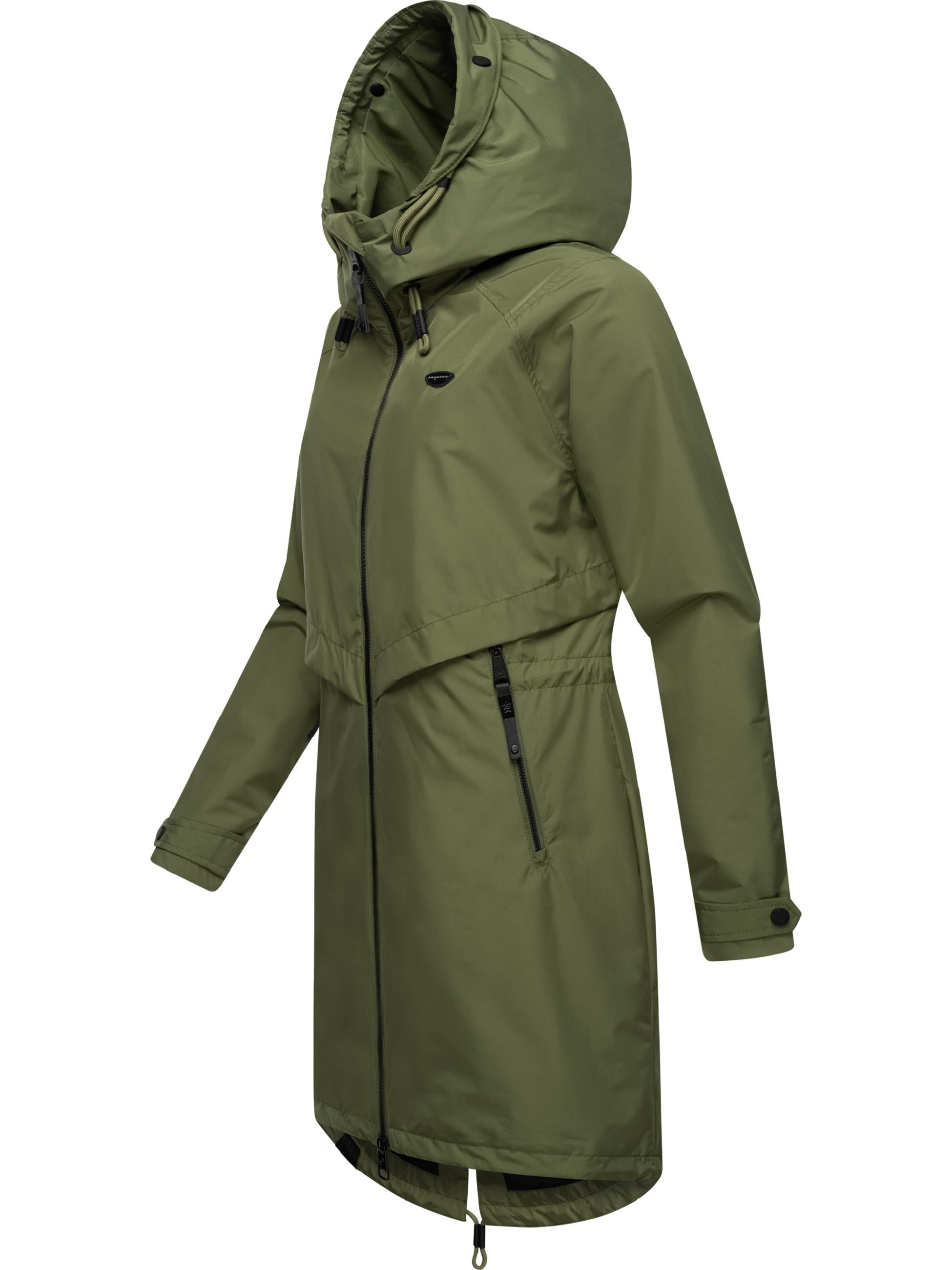 Ragwear Jerseymantel »Jerseymantel Frodik«, Wasserdichter oversized Damen Parka für die Übergangszeit