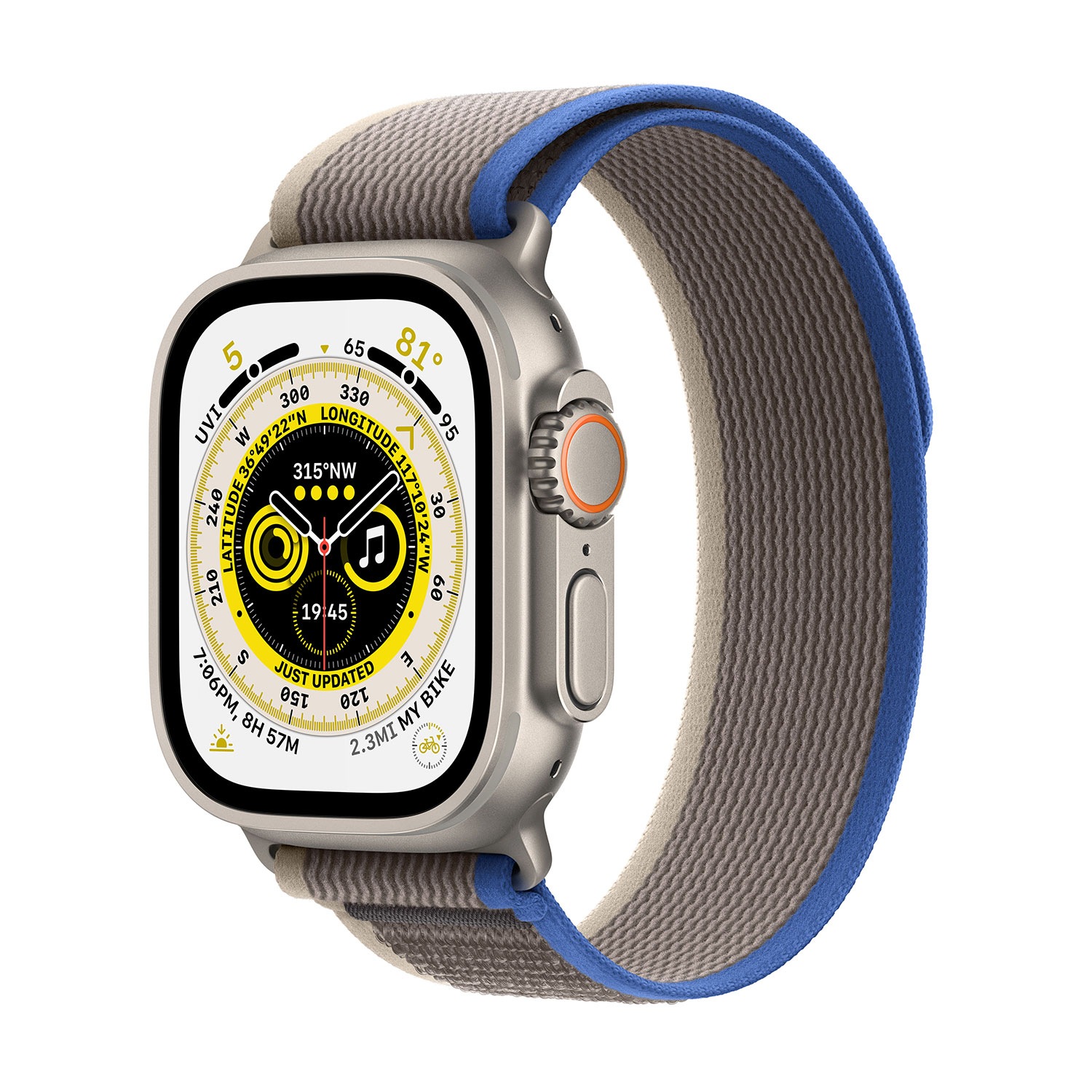 Apple Smartwatch »Ultra, GPS + Cellular, Titan, 49 mm mit Trailarmband, S/M«, (Watch OS) kaufen