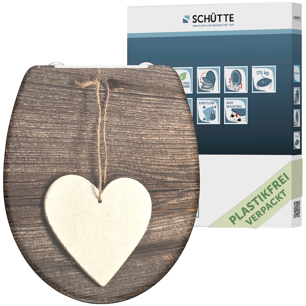 Schütte WC-Sitz »Wood Heart«