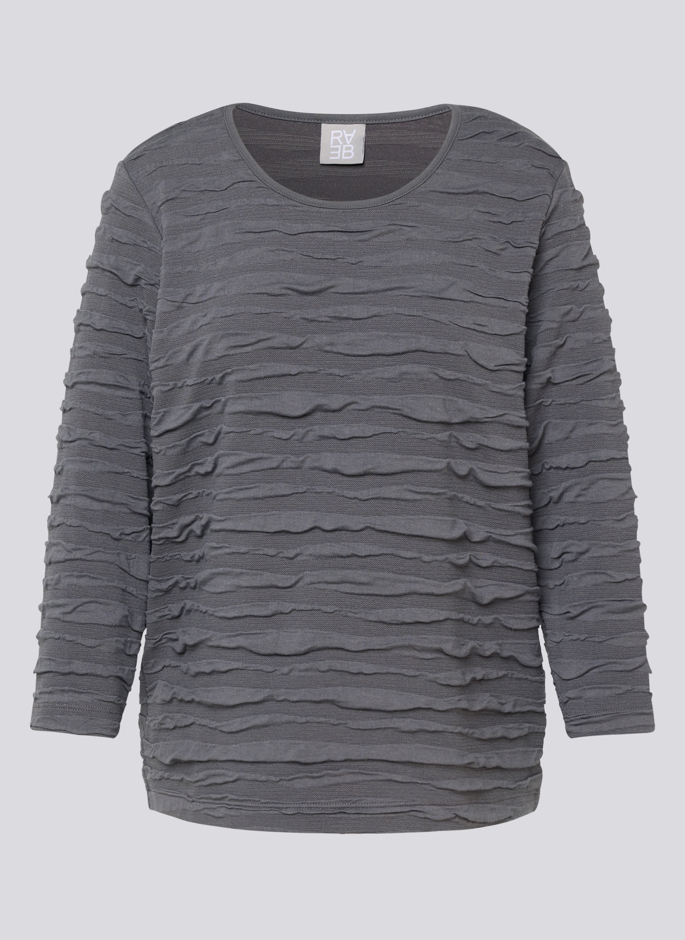 Rabe 3/4-Arm-Shirt mit Crinkle Optik