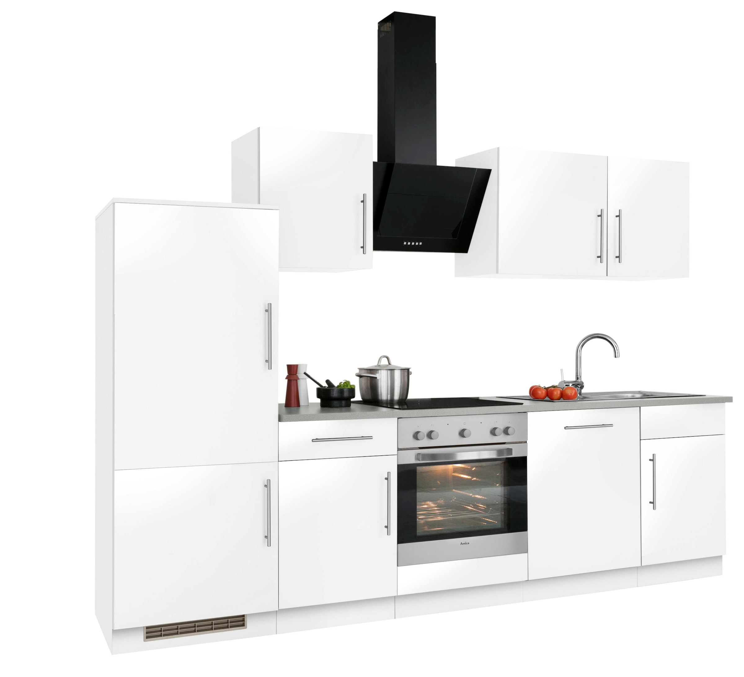 wiho Küchen Küchenzeile "Cali" ohne E-Geräte, Breite 280 cm
