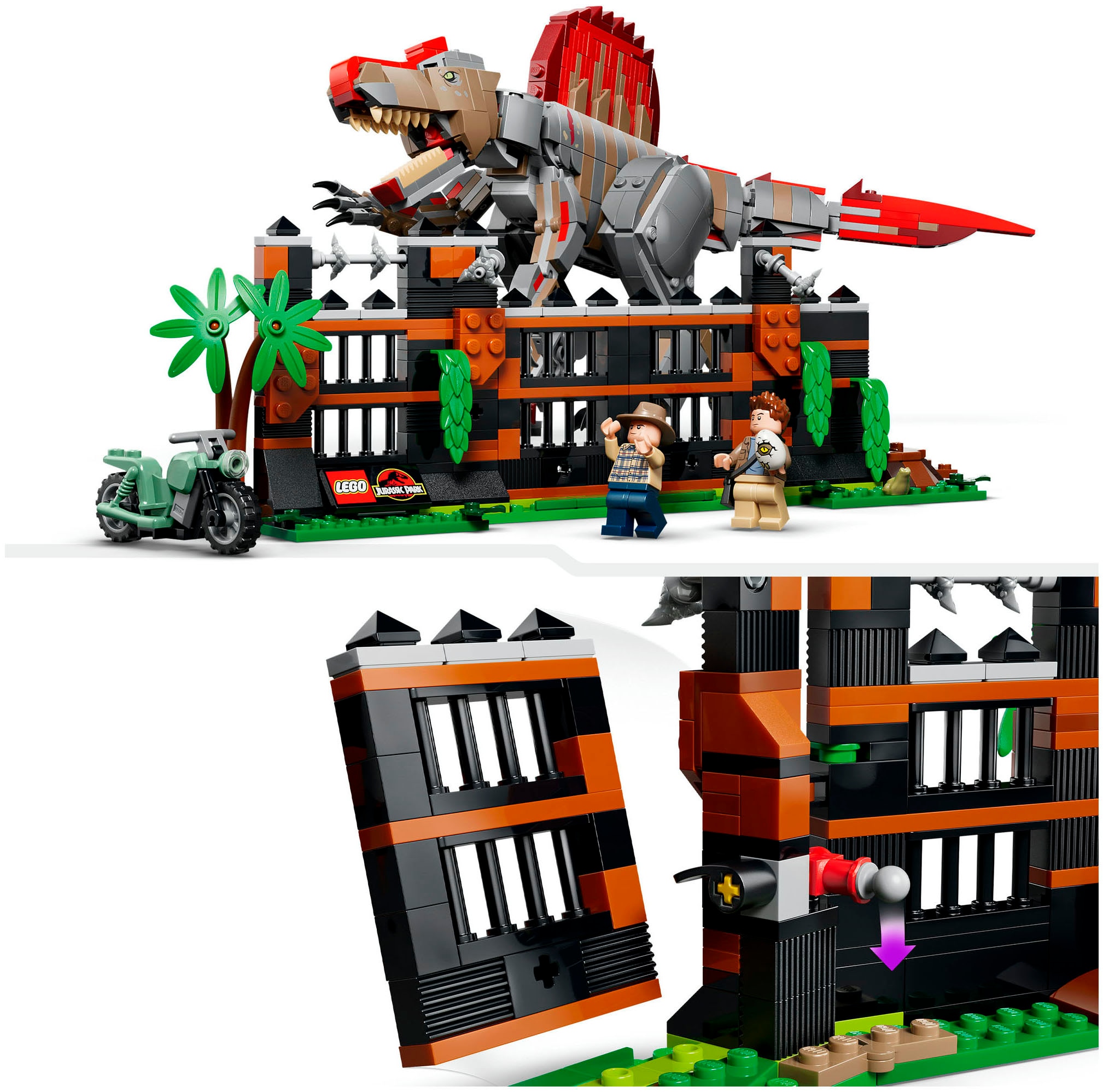 LEGO® Konstruktionsspielsteine »Flucht des Spinosaurus (77982), LEGO Jurassic World« Made in Europe