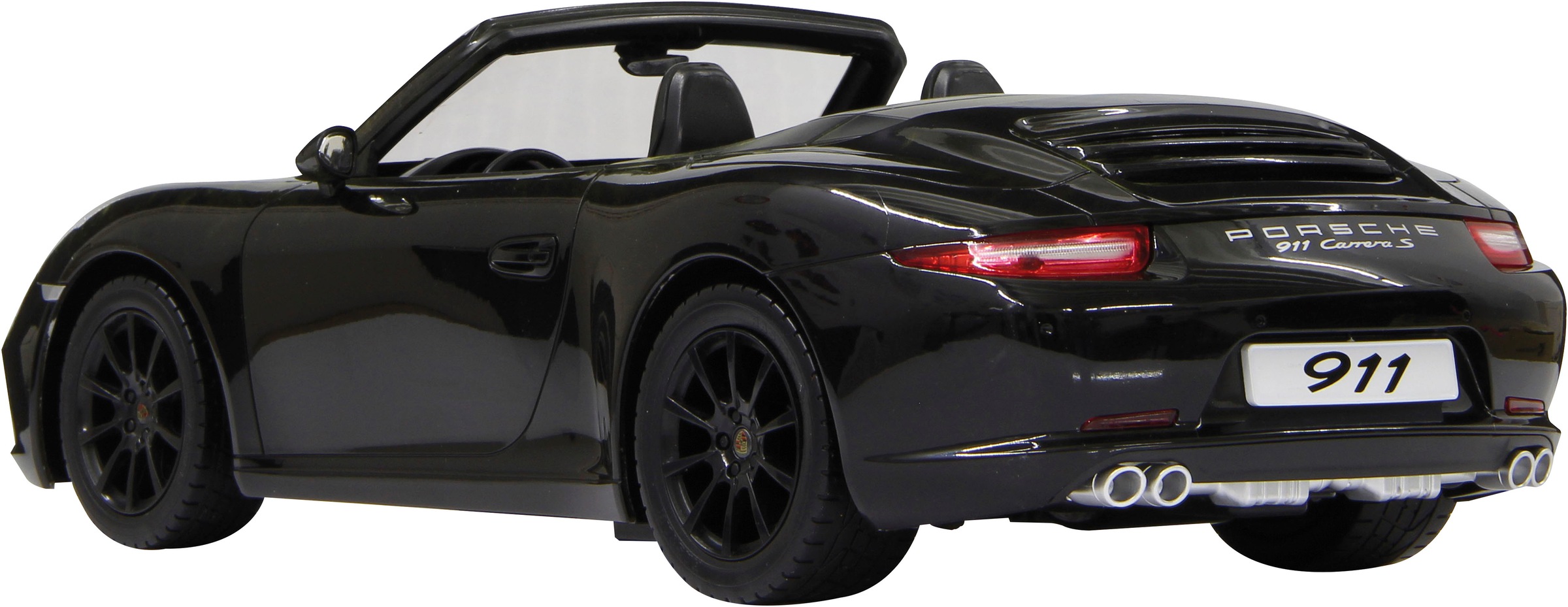 Jamara RC-Auto »Deluxe Cars, Porsche 911 Carrera S, 1:12, schwarz, 2,4GHz«, mit LED-Licht