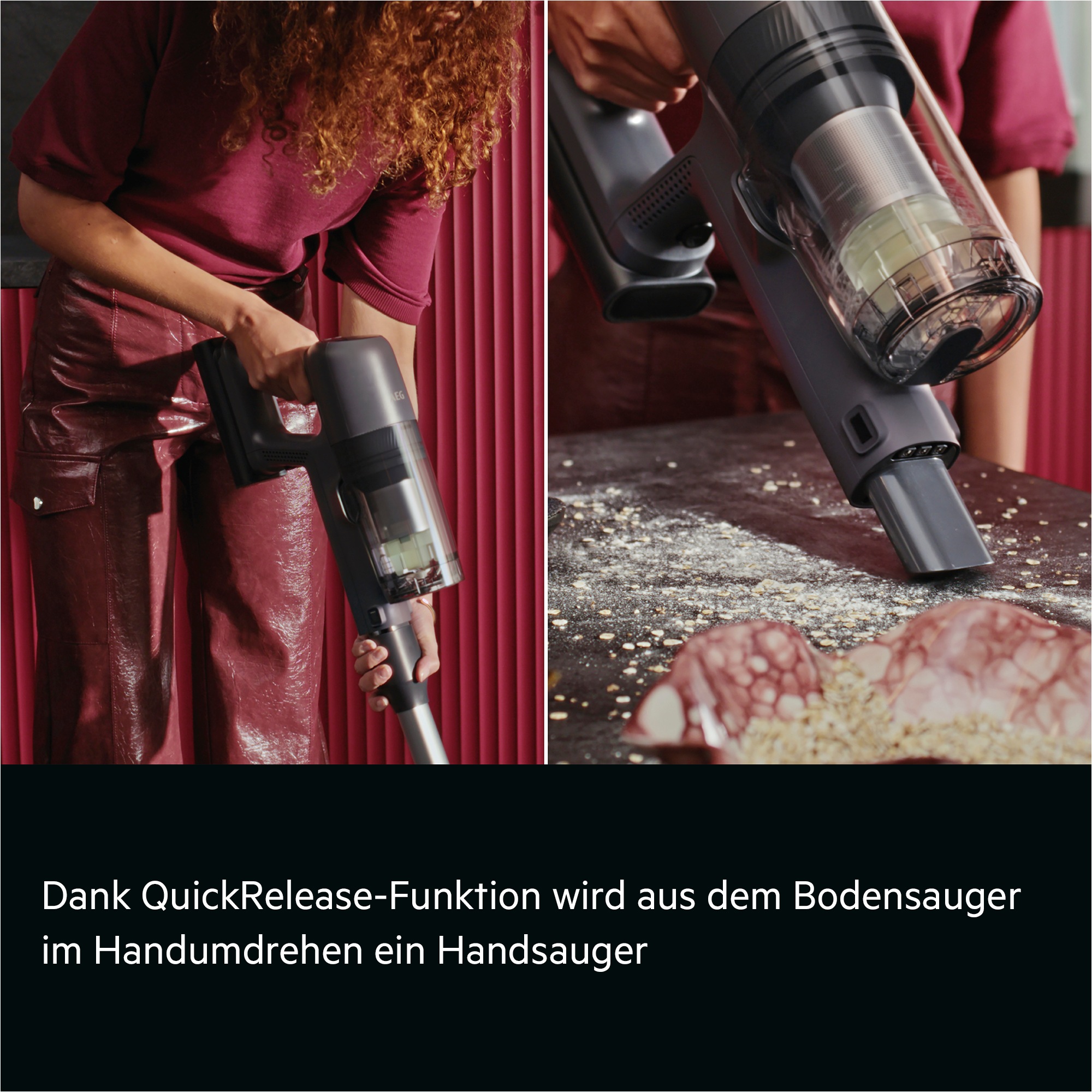 AEG Akku-Hand-und Stielstaubsauger »AP72UB21ES« Leistungsstark-HEPA-Filter; hygienischer All-in-One Station