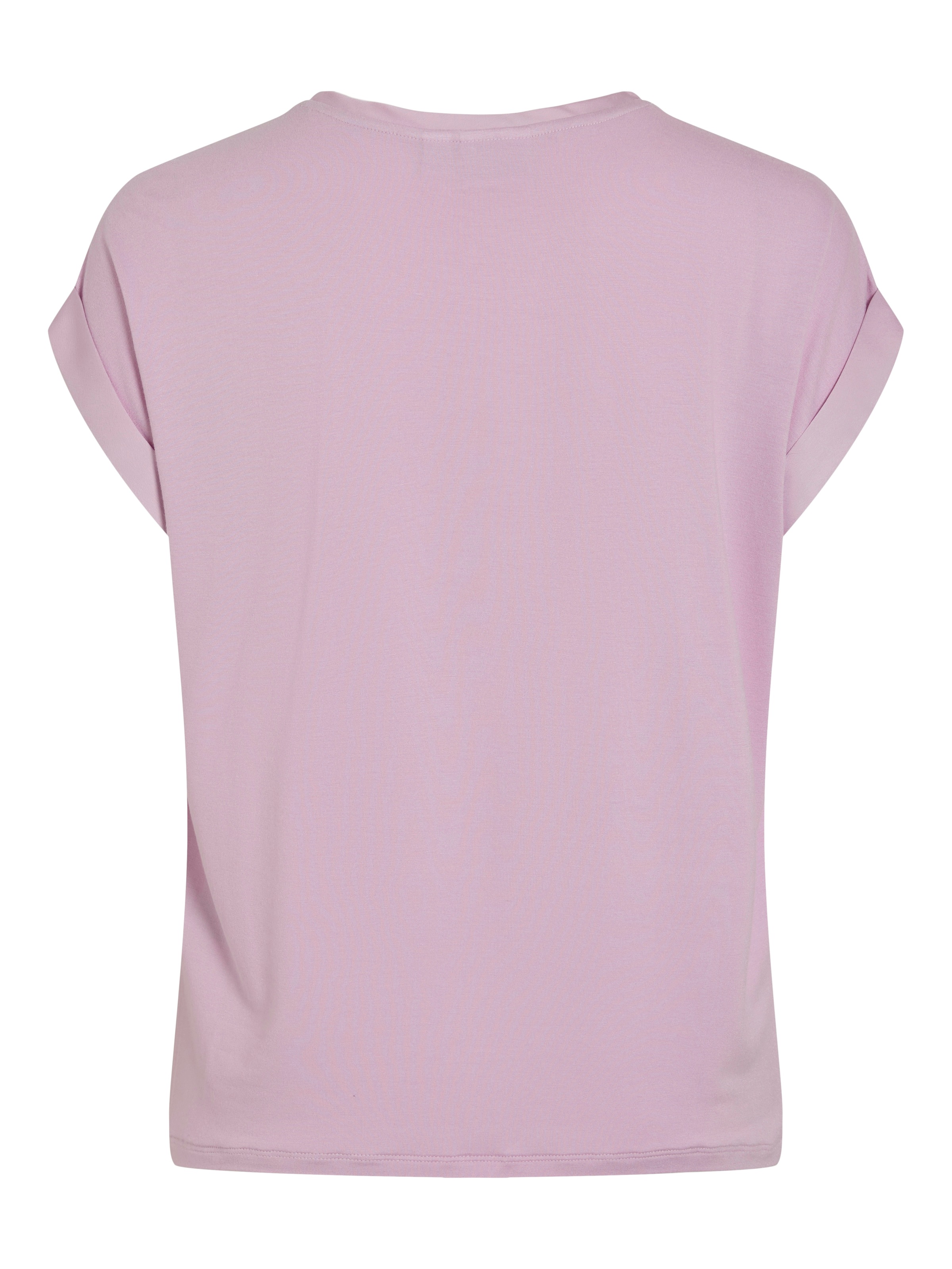 Vila Kurzarmshirt »VIELLETTE S/S SATIN TOP - NOOS«, Satin Optik