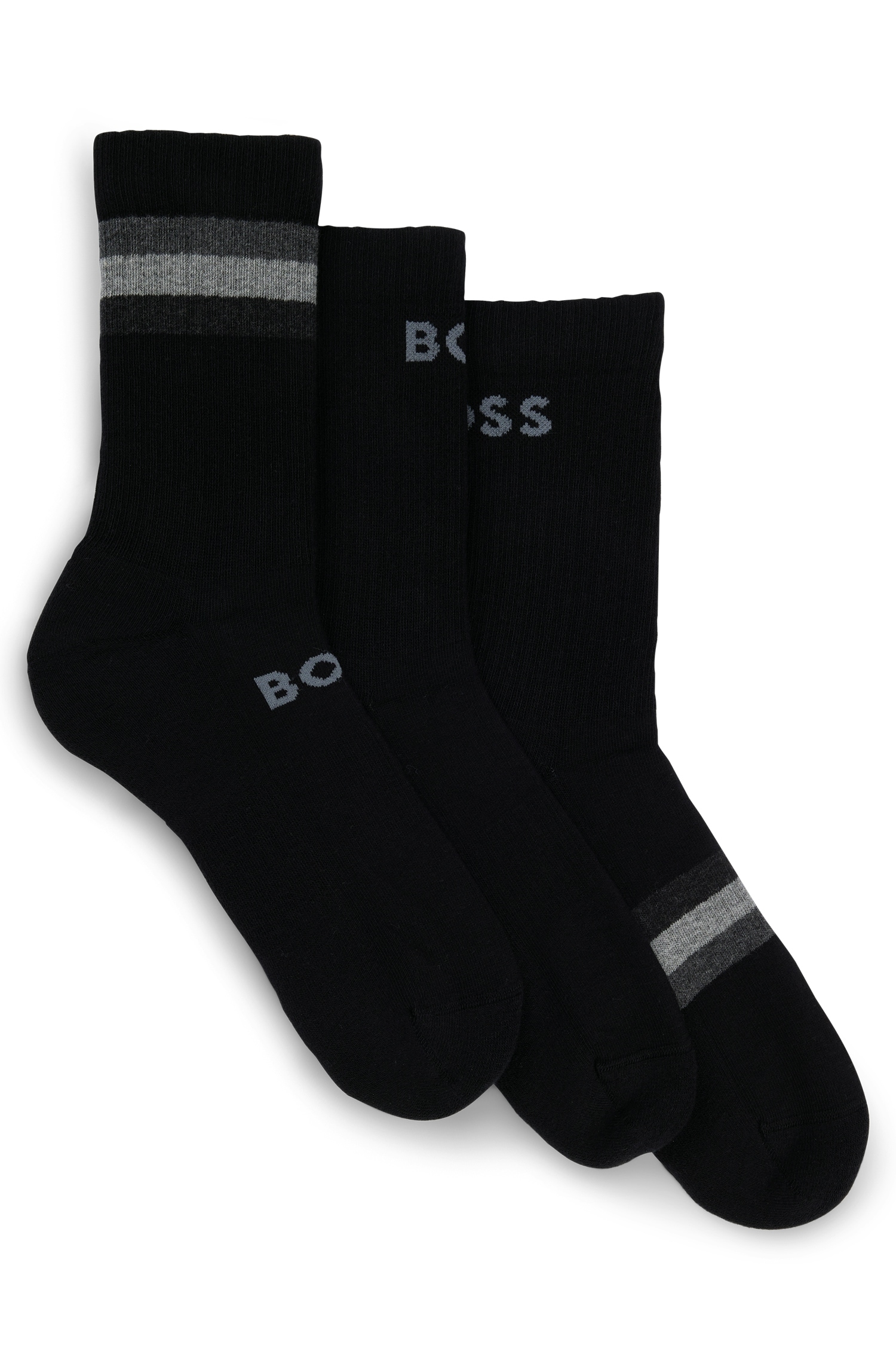 Freizeitsocken, mit Streifen und/ oder BOSS Logoschriftzug