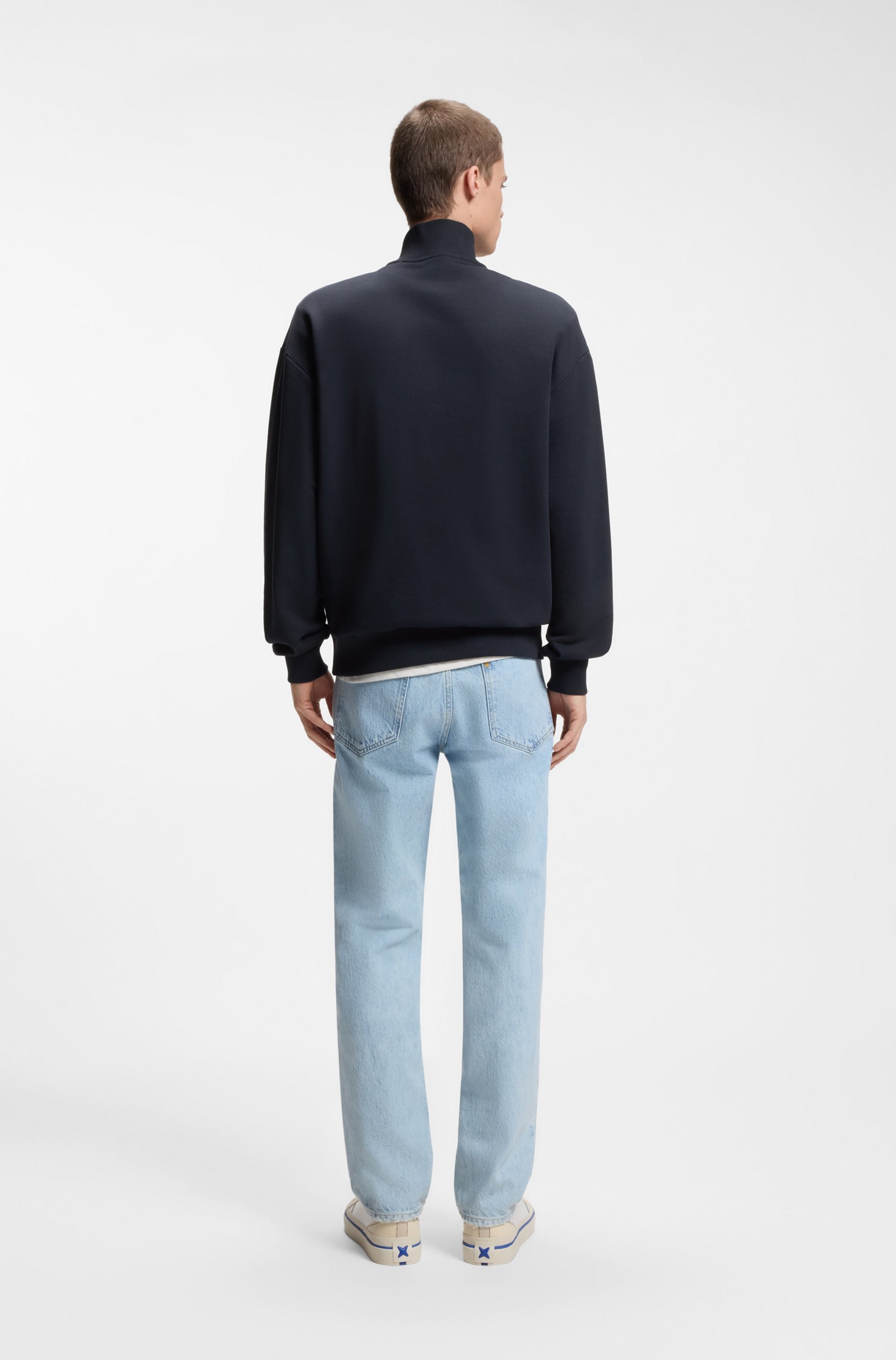 HUGO Sweatshirt »Neeler«, mit Troyerkragen
