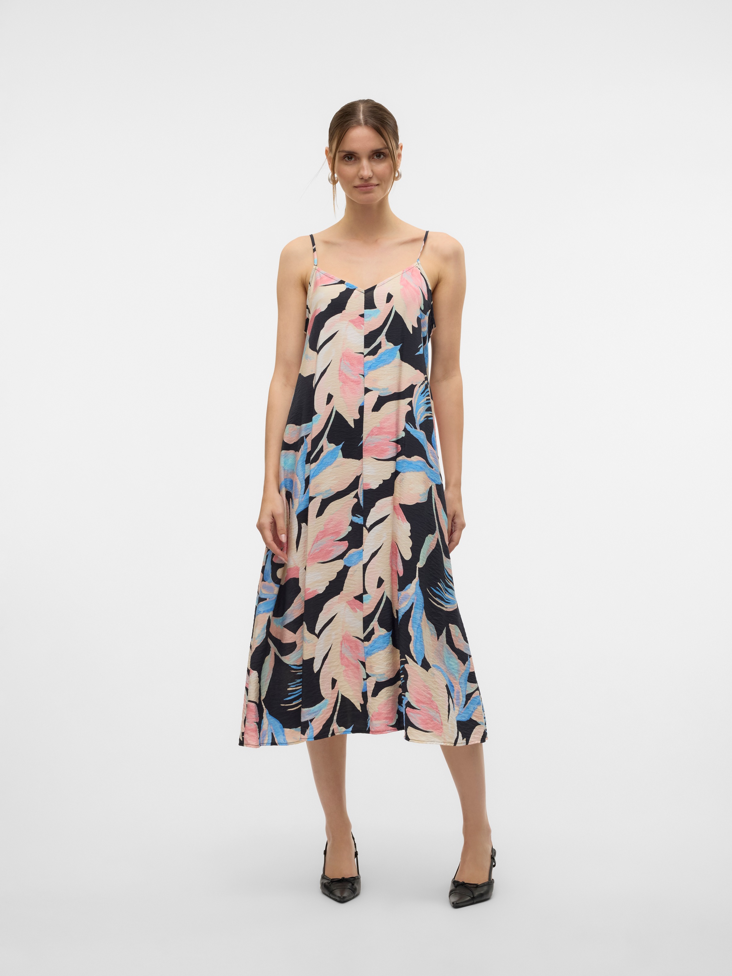 Vero Moda Spaghettikleid »VMJOSIE CALF SINGLET DRESS WVN GA NOOS«, Sommerkleid
